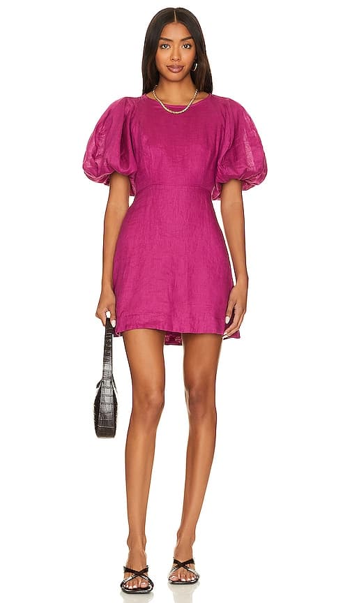 Mai Mini Dress In Magenta - Image 1