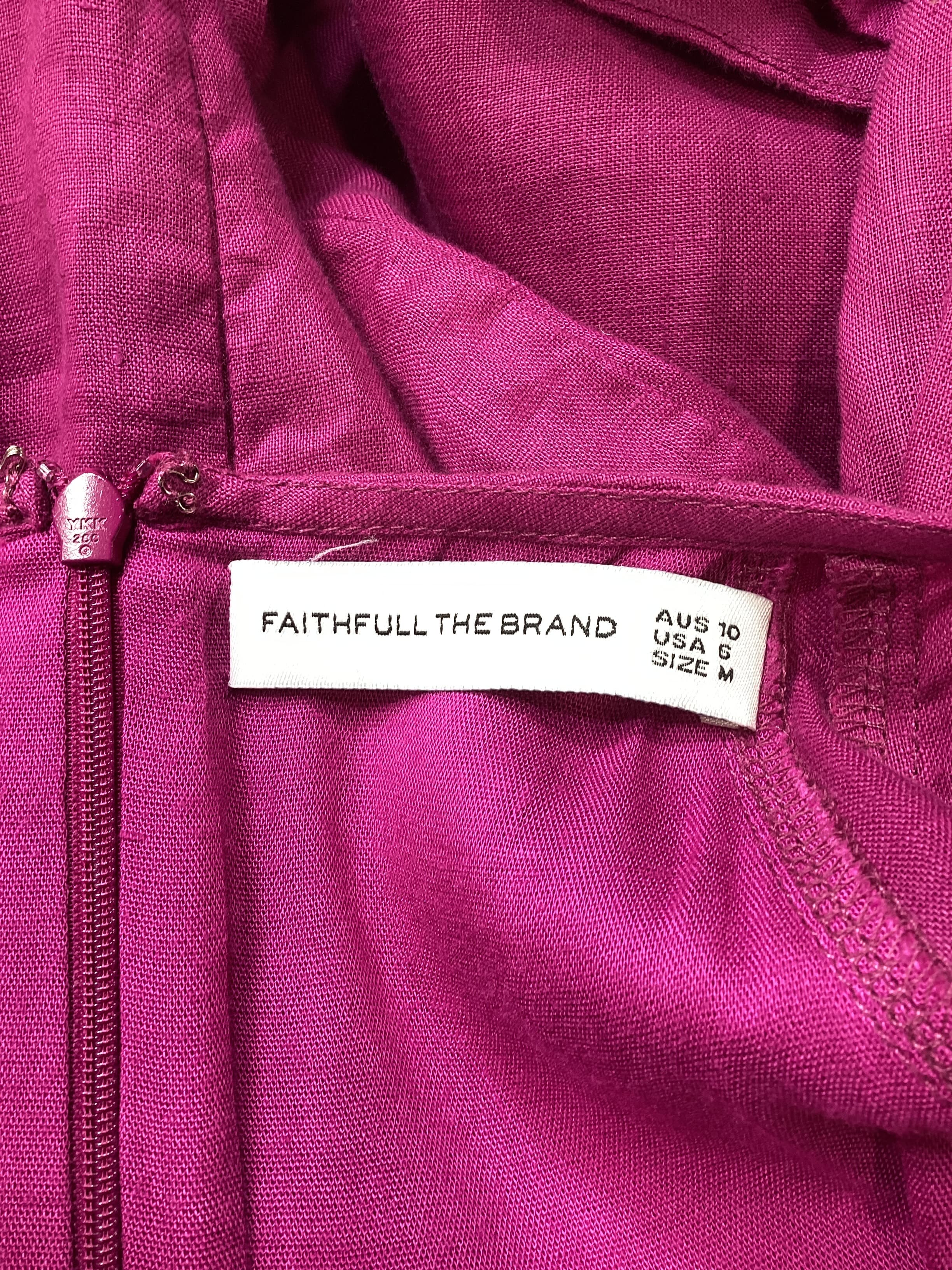 Mai Mini Dress In Magenta - Image 4