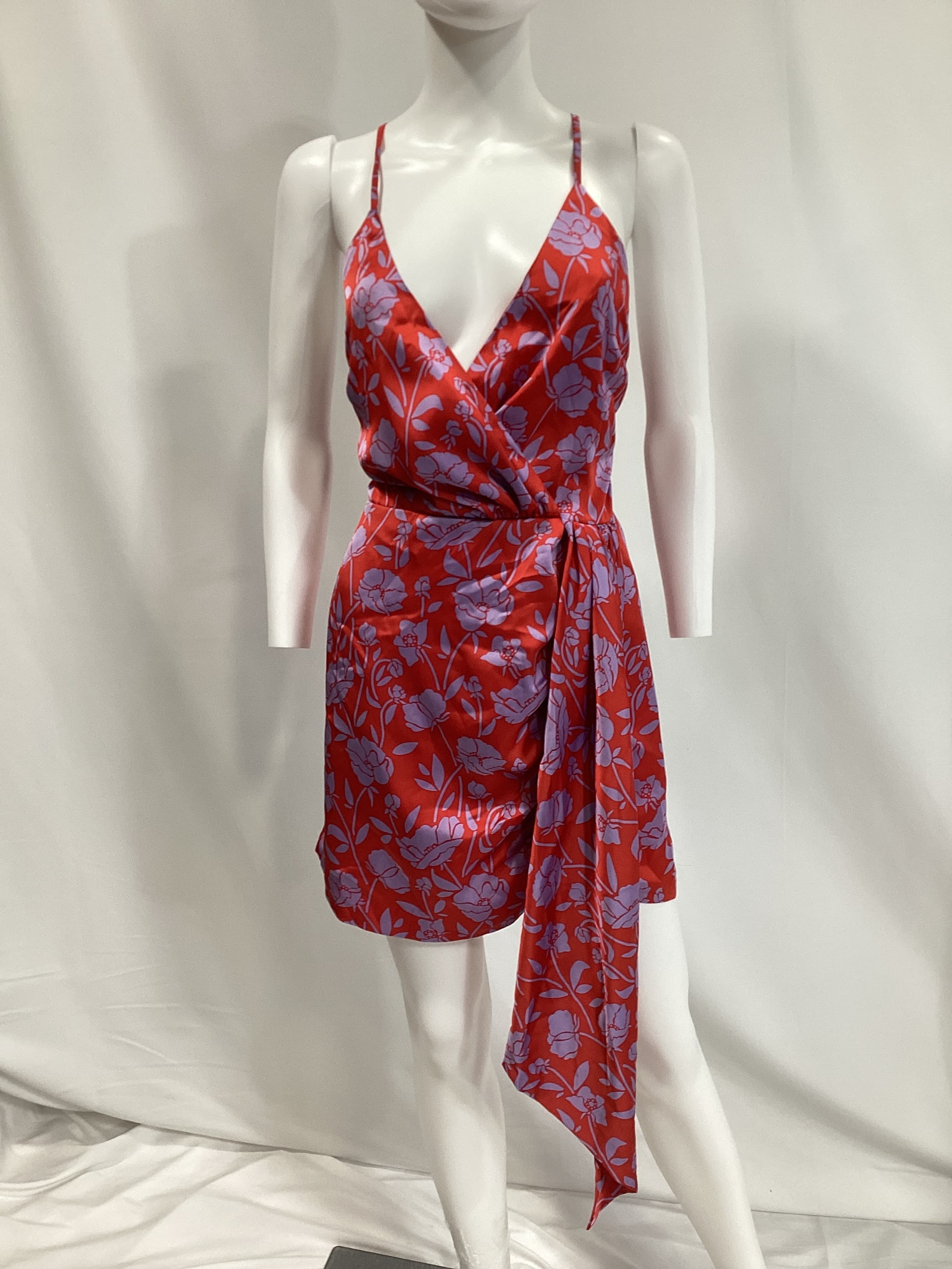 Kamala Mini Dress In Red & Purple Floral - Image 2