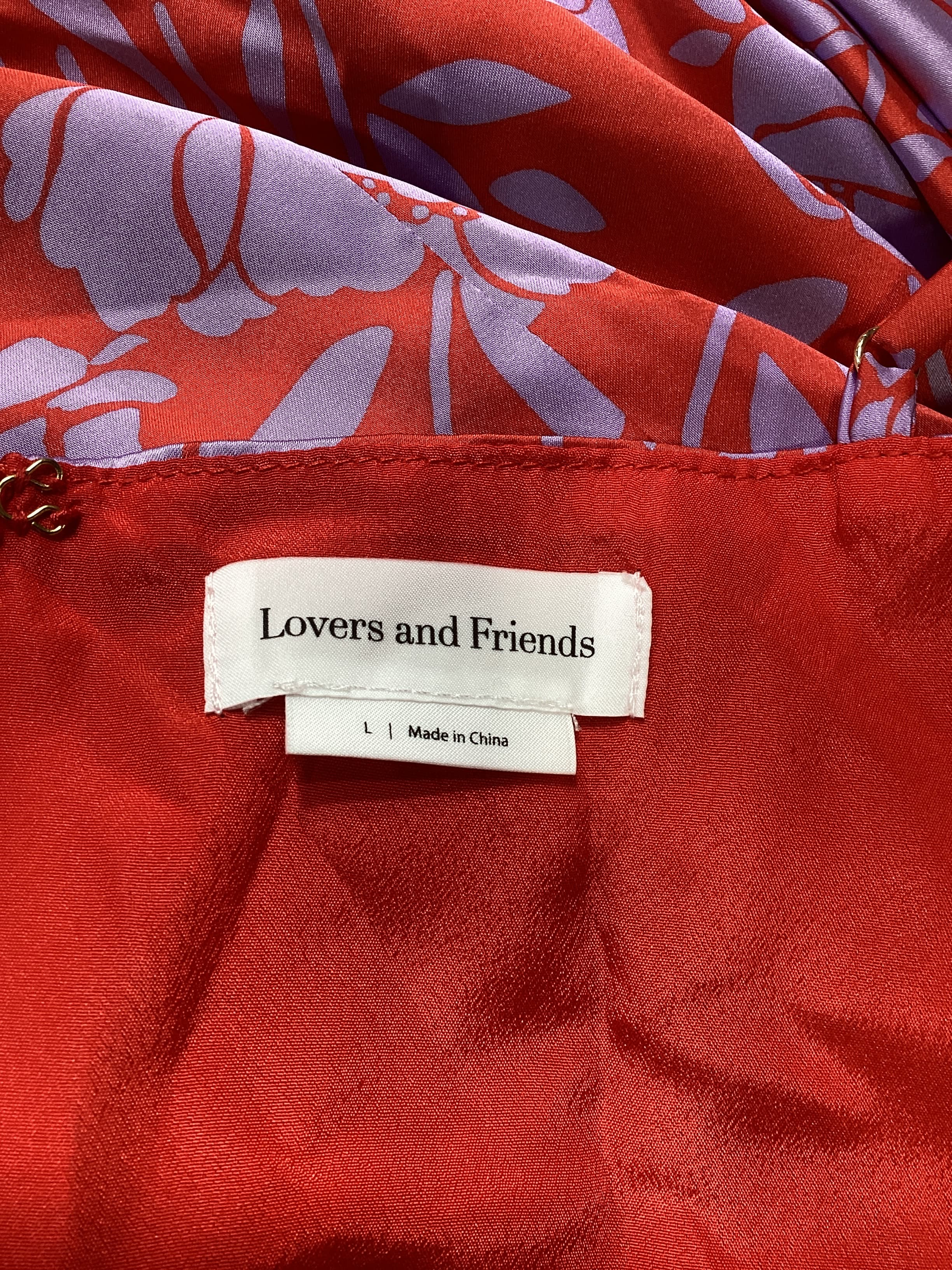 Kamala Mini Dress In Red & Purple Floral - Image 4