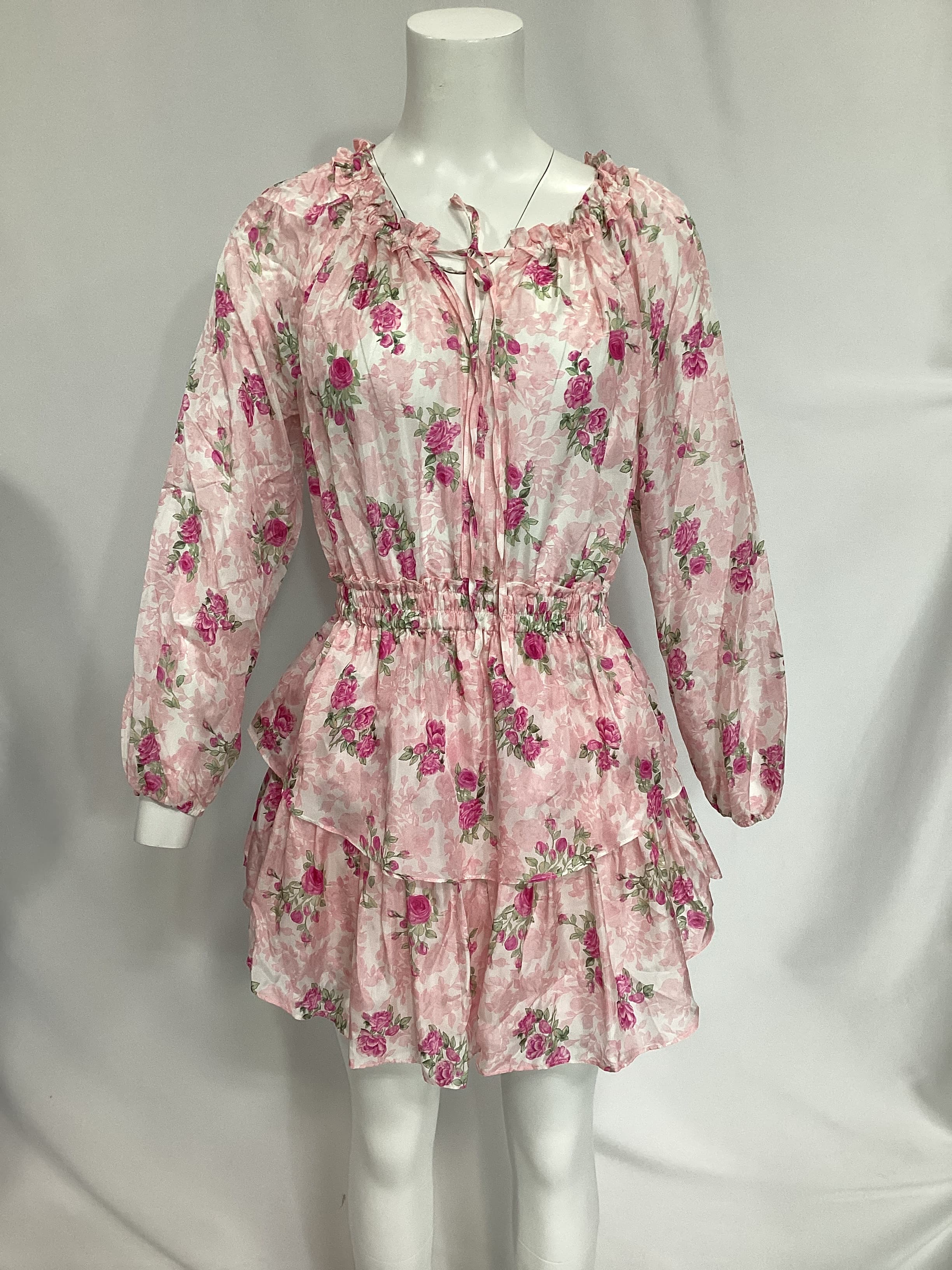 Popover Dress In Pink Ivy - Image 2