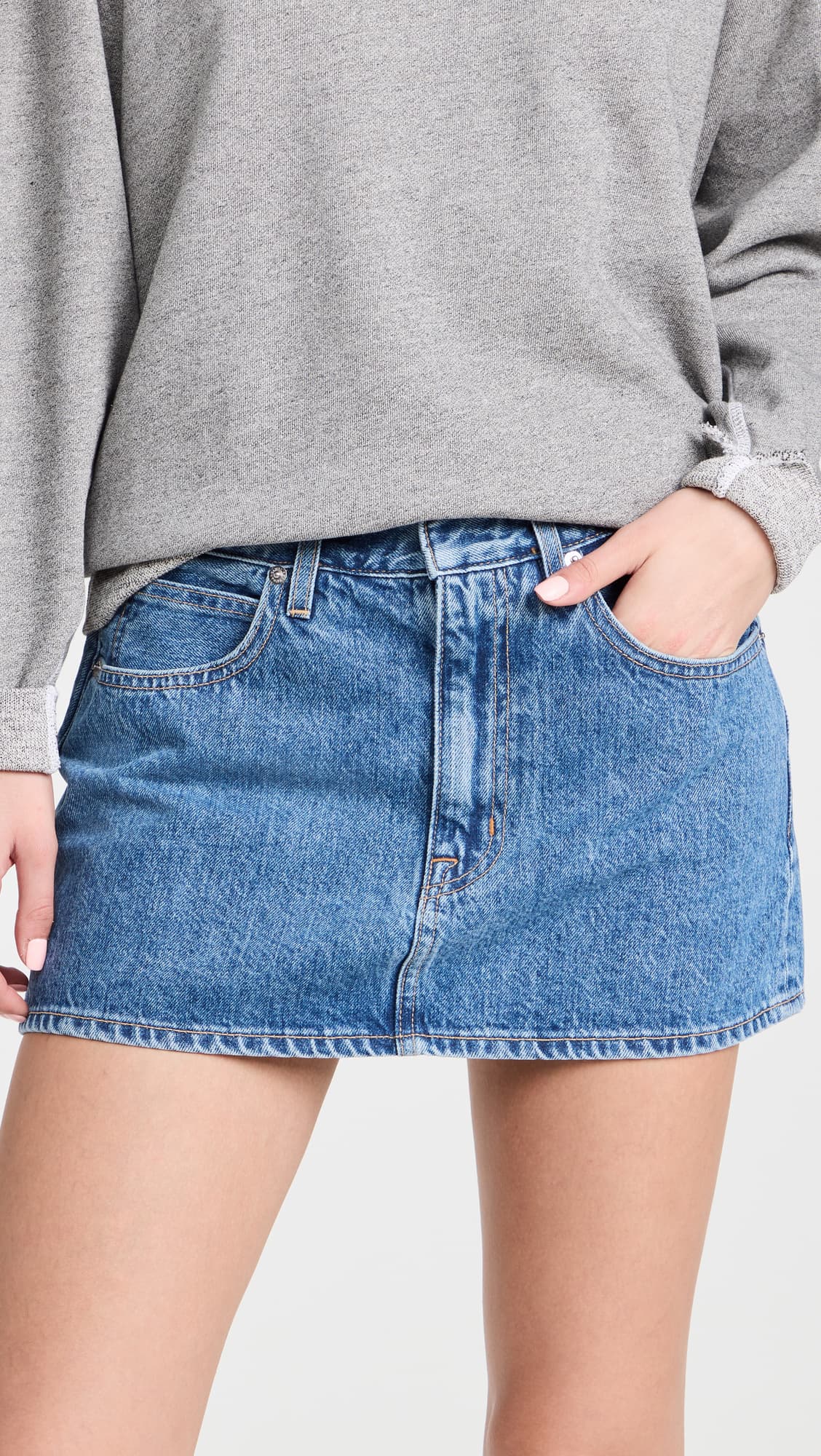 Low Rise Micro Miniskirt - Image 1