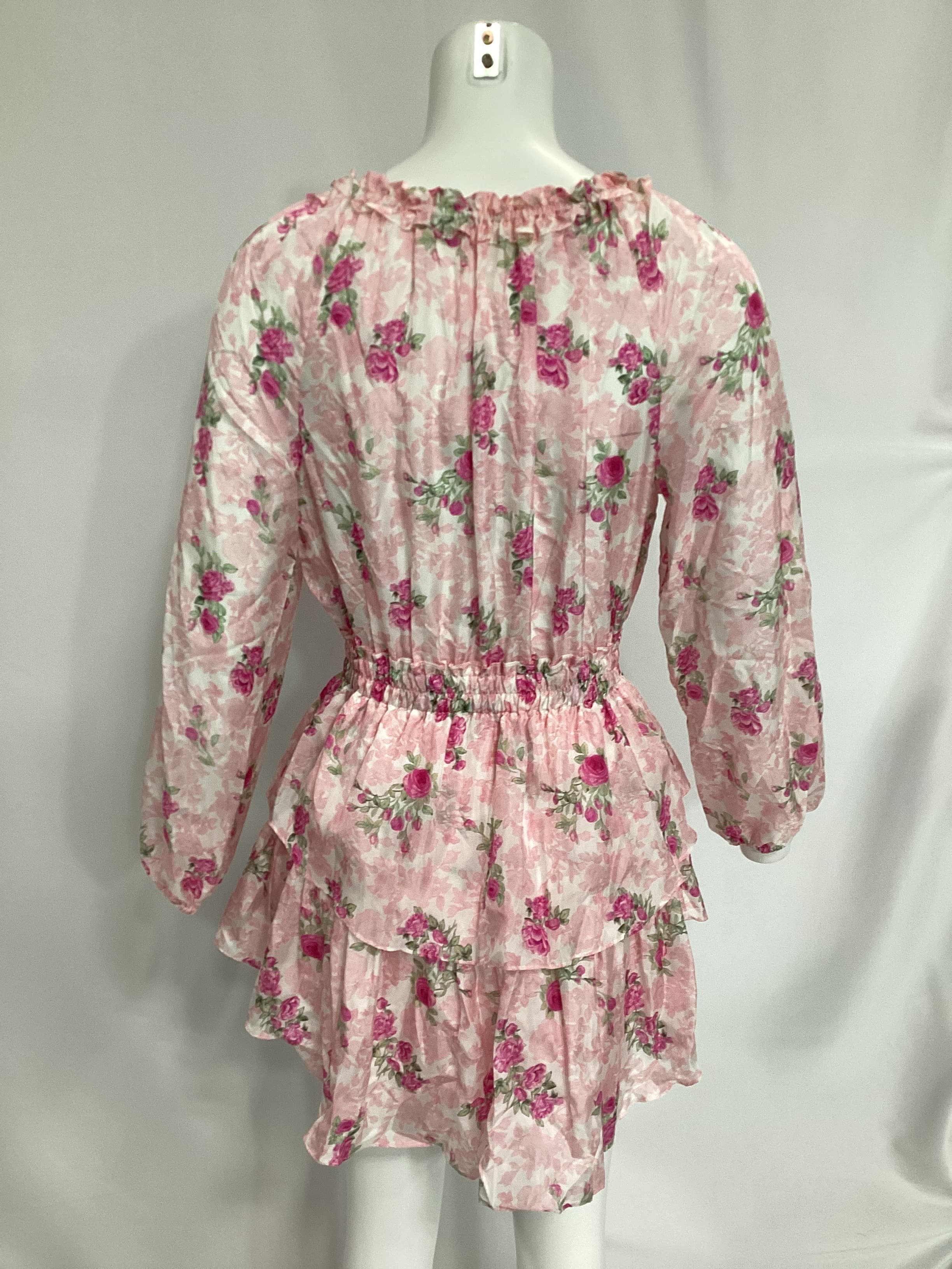 Popover Dress In Pink Ivy - Image 3