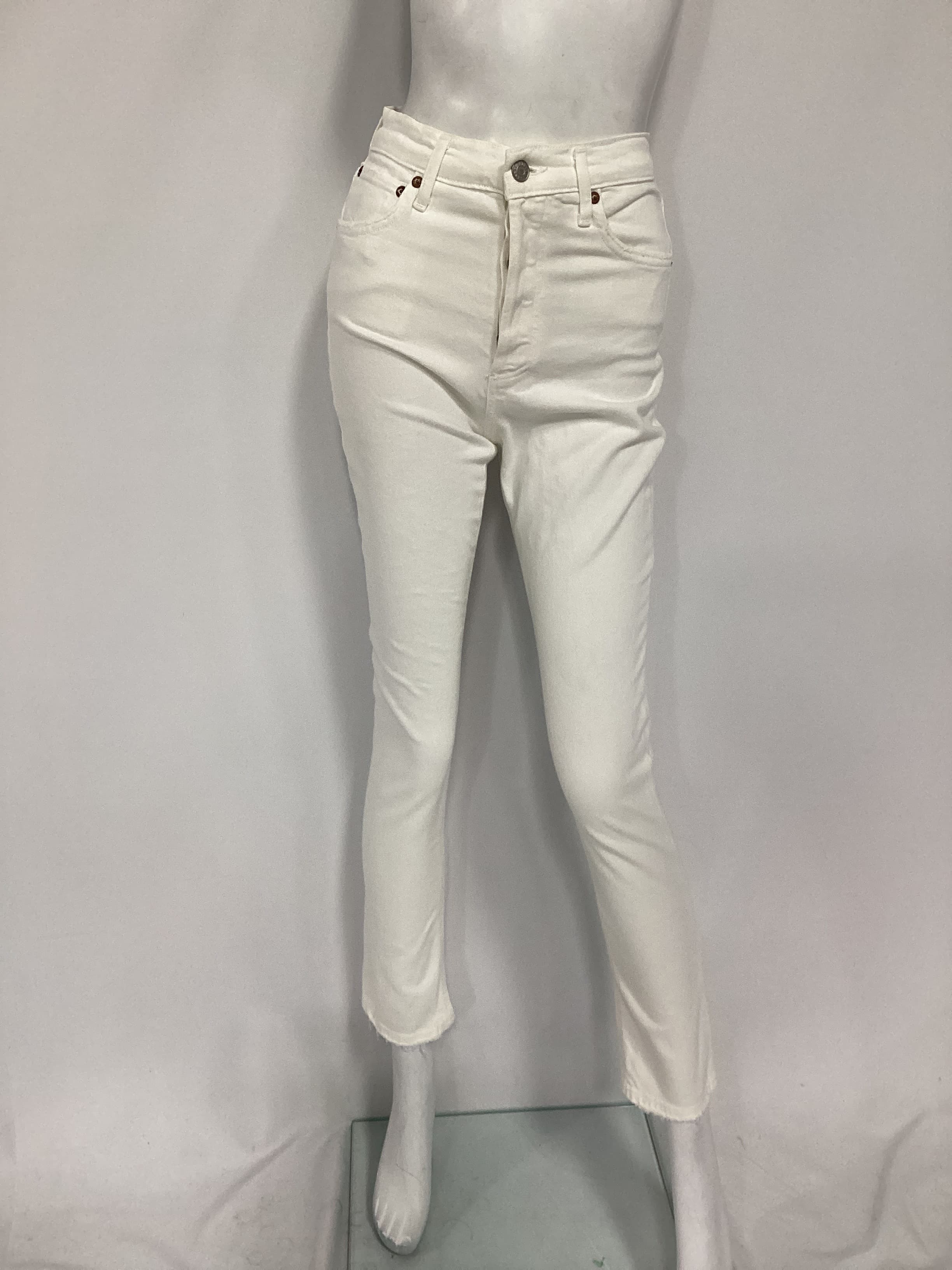 Riley Long High Rise Straight In Sour Cream - Image 2