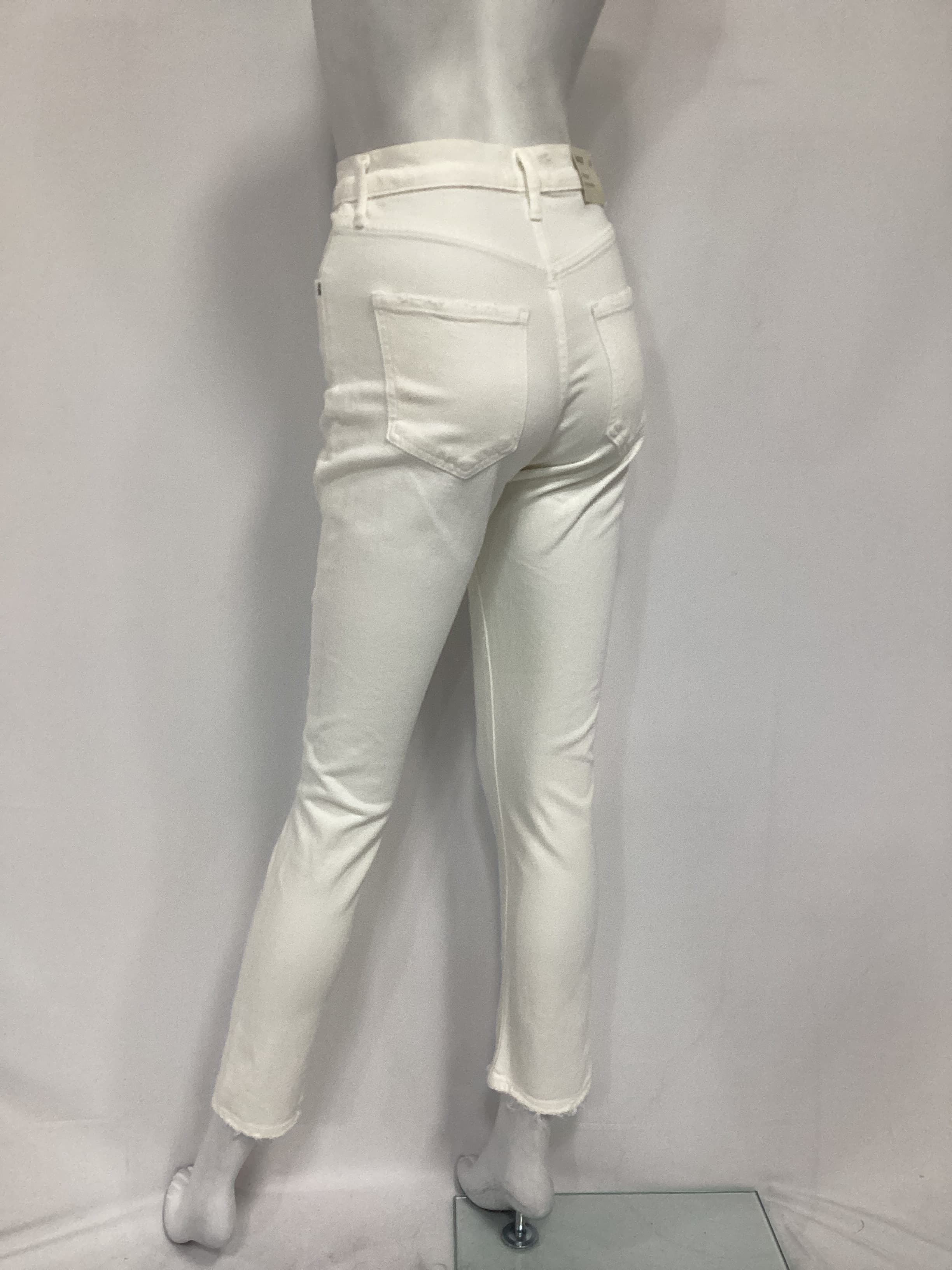 Riley Long High Rise Straight In Sour Cream - Image 4