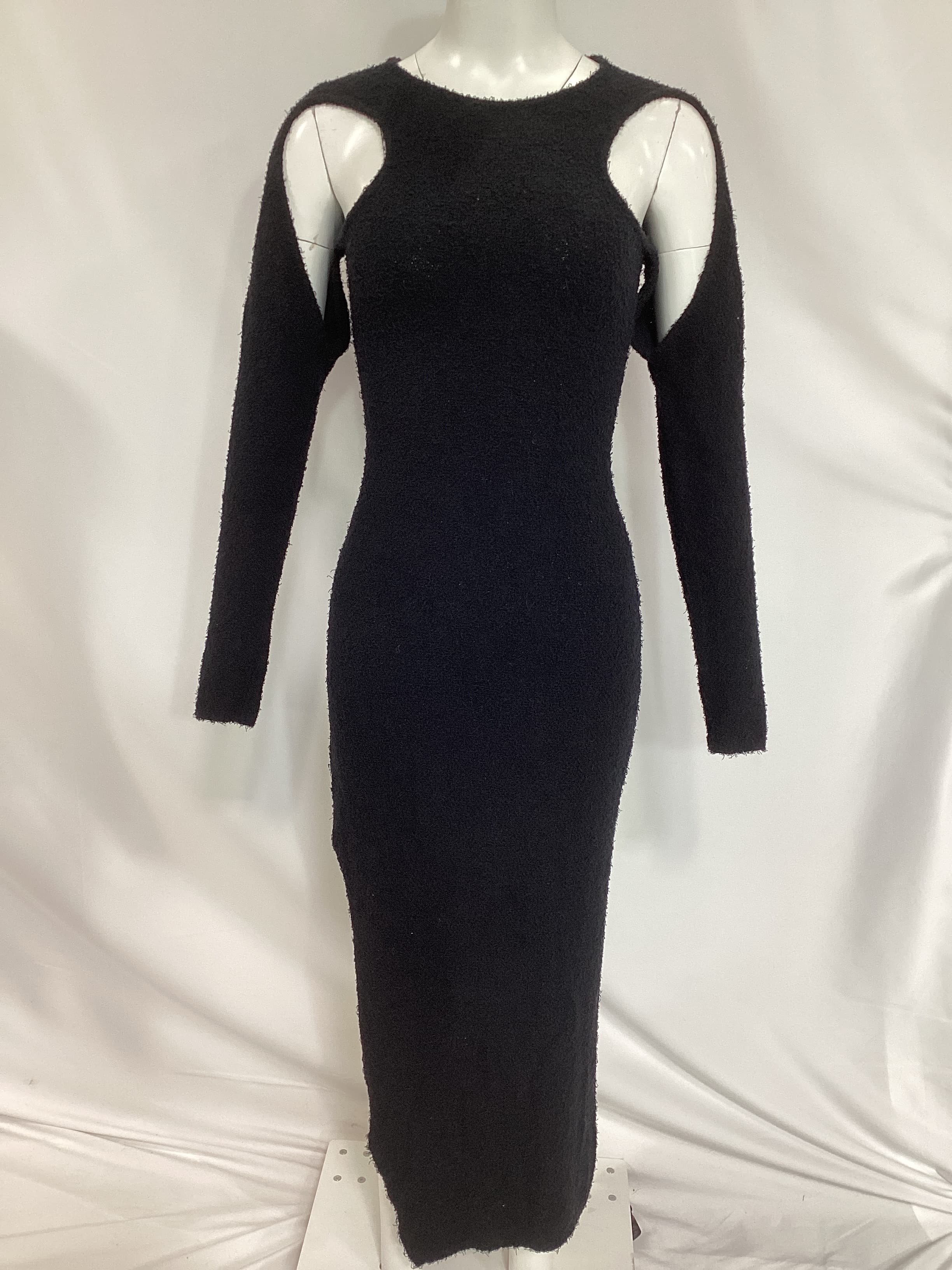 Atoir X Lara Worthington Open Shoulder Midi Dress In Black - Image 2