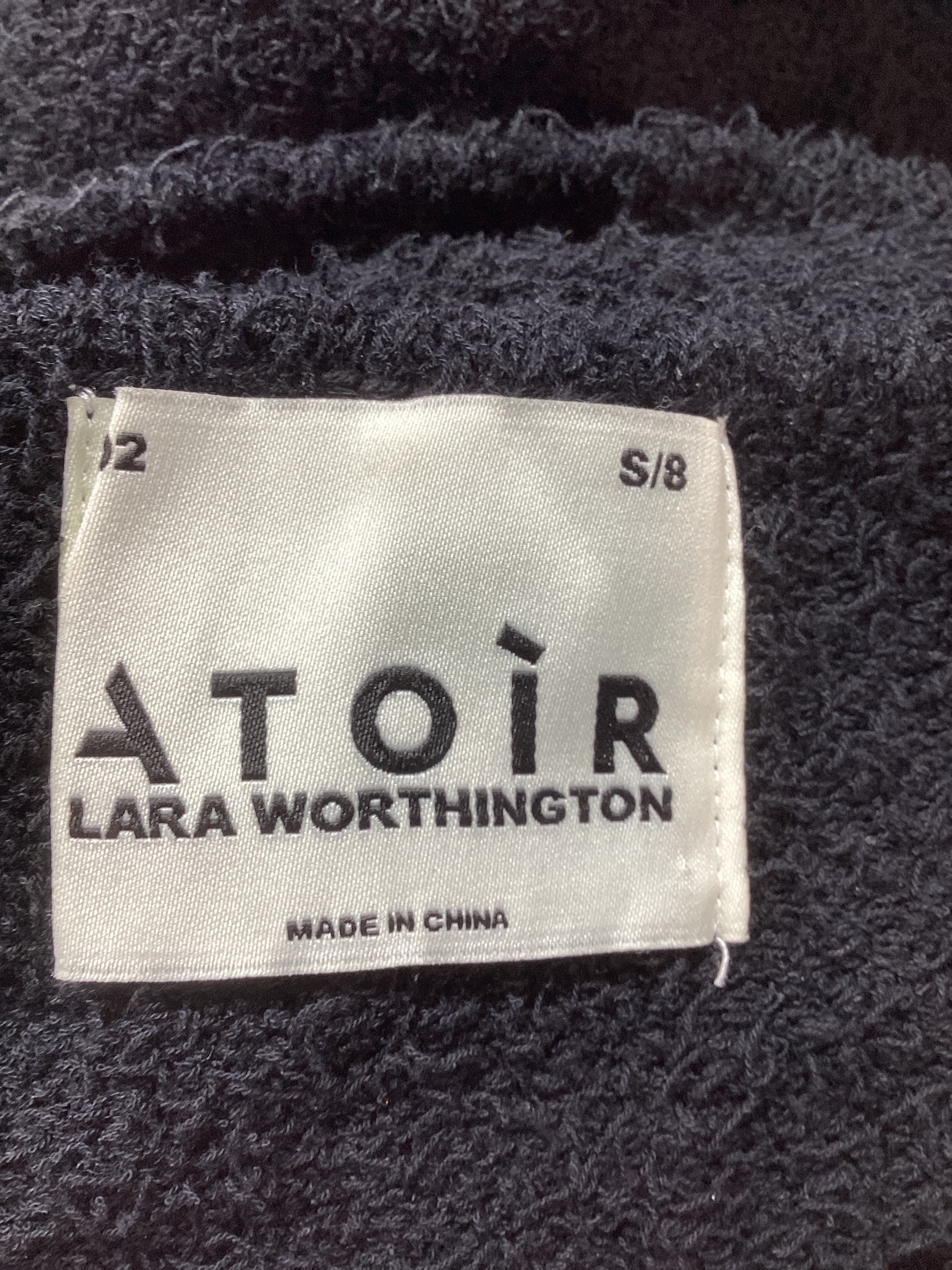 Atoir X Lara Worthington Open Shoulder Midi Dress In Black - Image 3