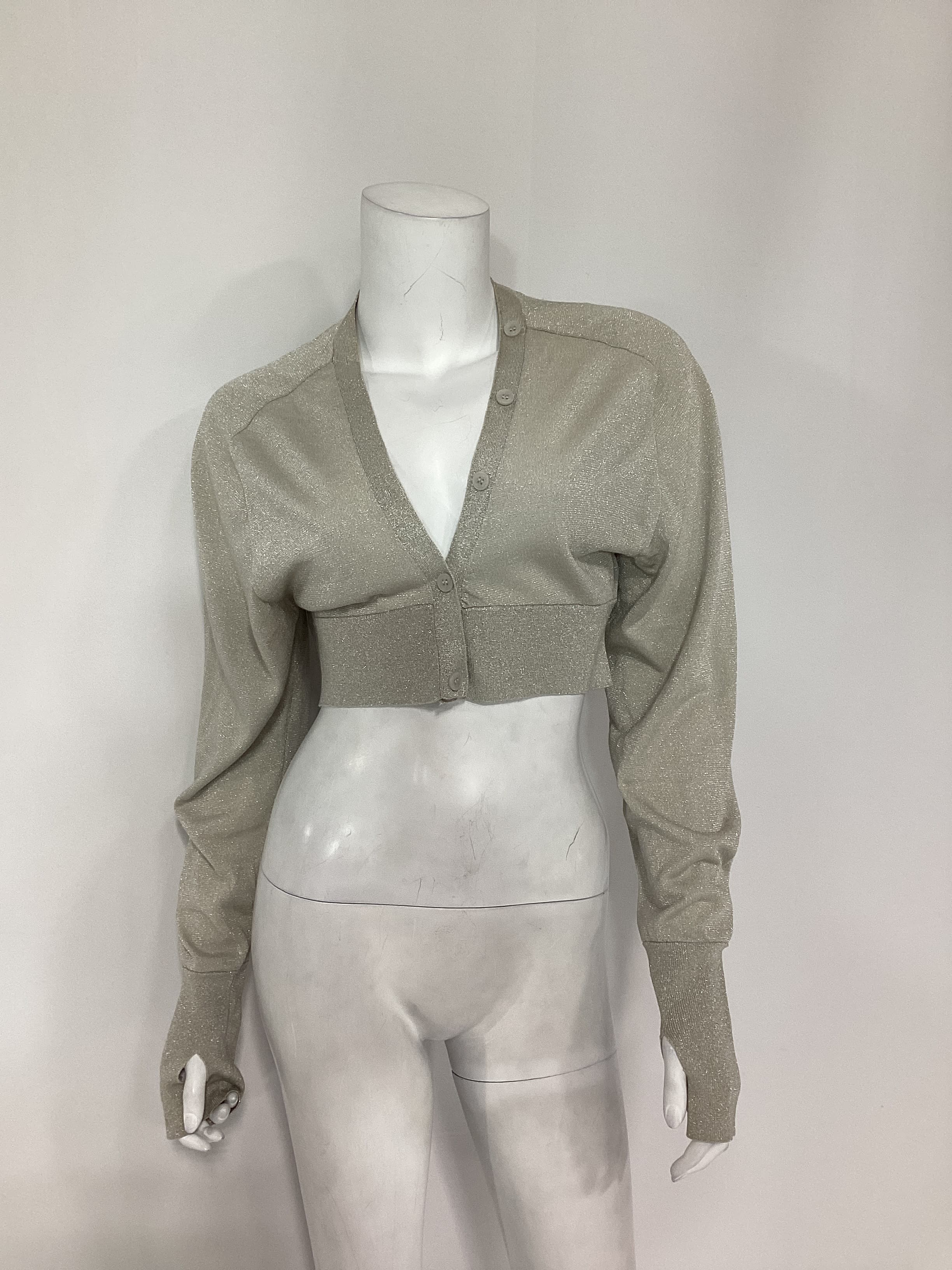 Cropped Wool-Blend Cardigan - Image 2