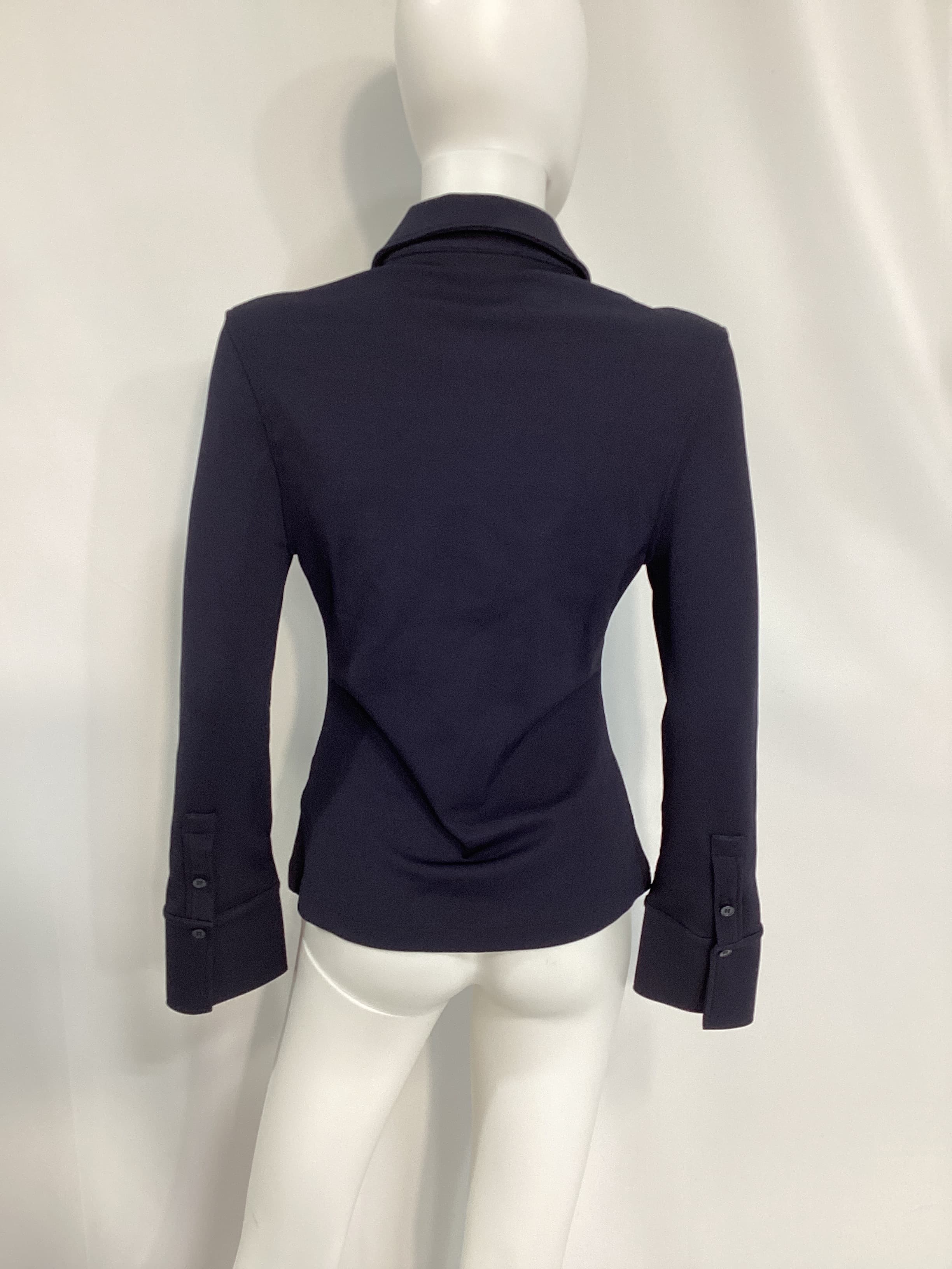 Exaggerated-Collar Jersey Shirt - Image 3