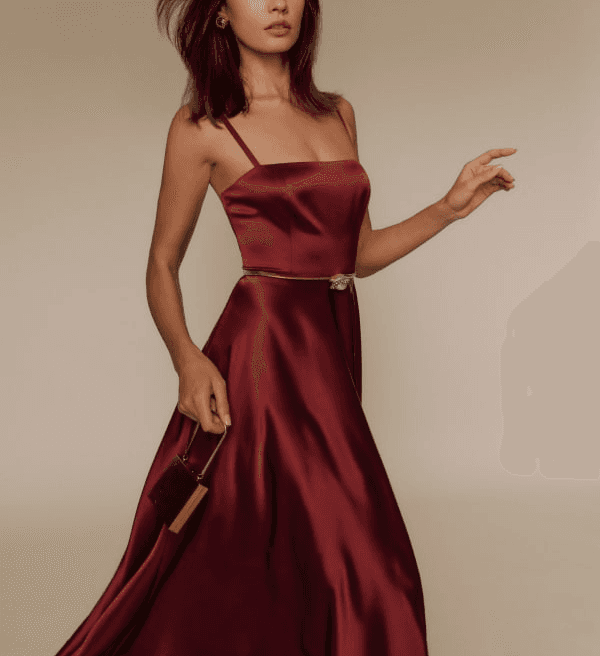 Gracen Satin Dress - Image 1