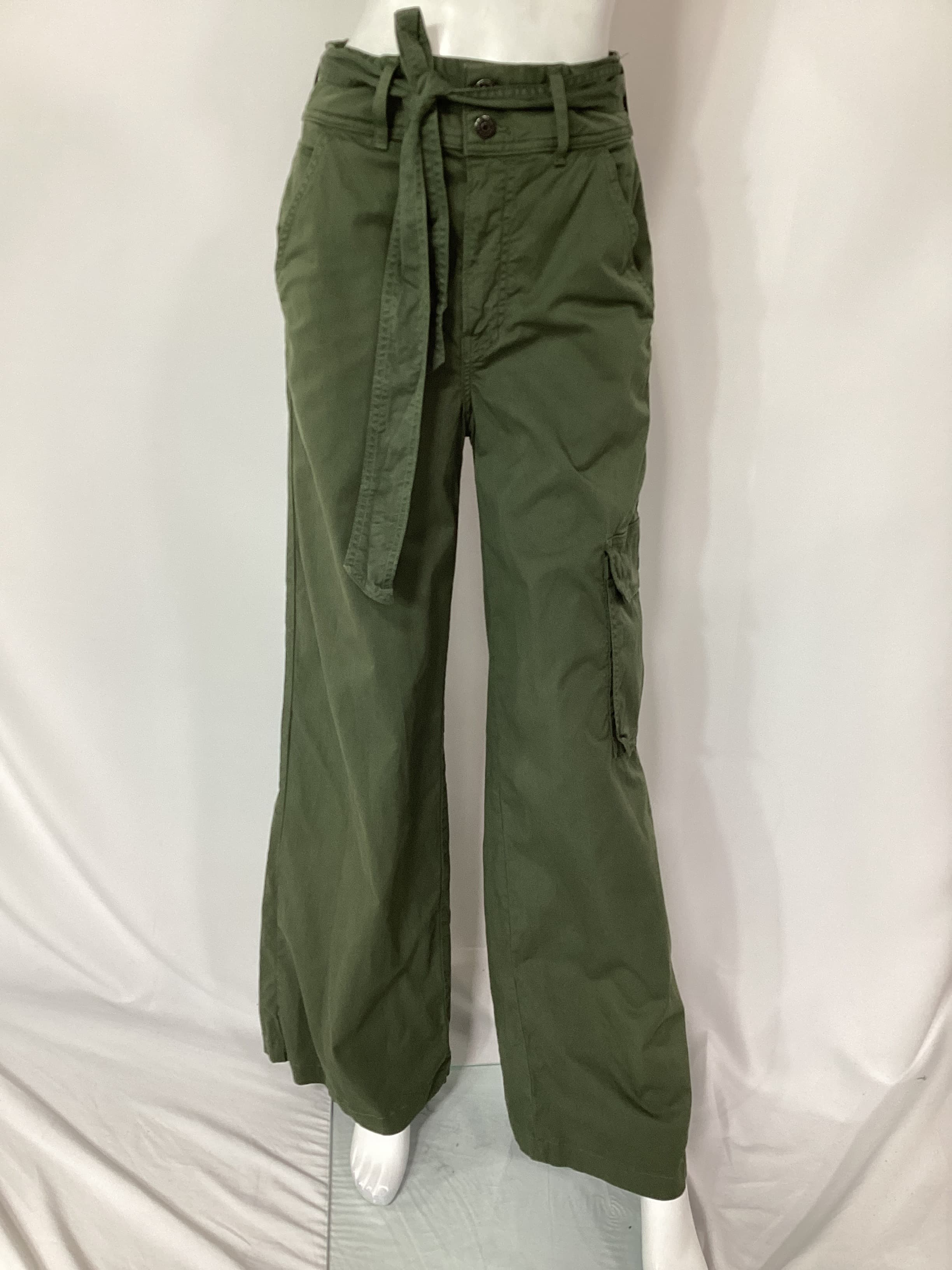 Belisa Tie Belt Wide Leg Cargo Pants - Image 3