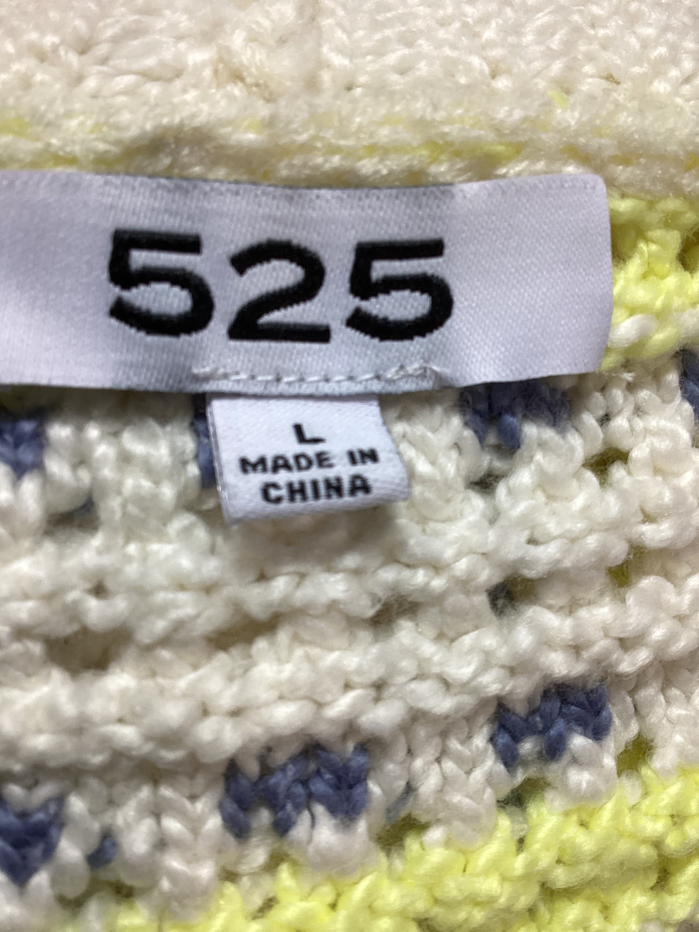 Crimped Mixed Cardi In Chalk Multi - Image 3