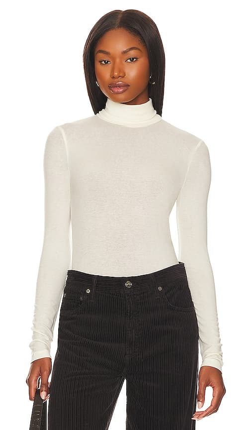Pascale Turtleneck In Oat Milk - Image 1
