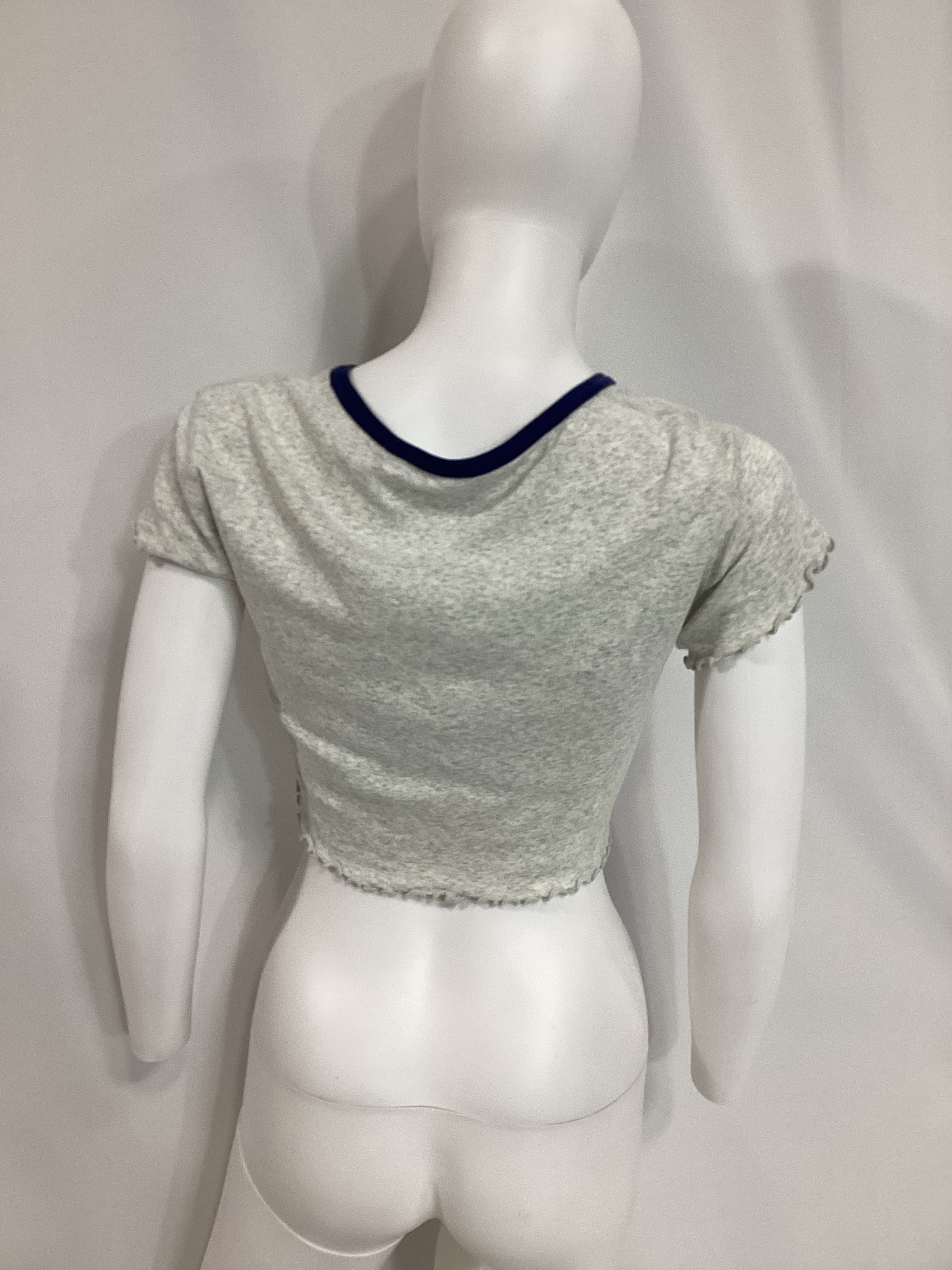 Baby Tee In Light Heather Grey - Image 2