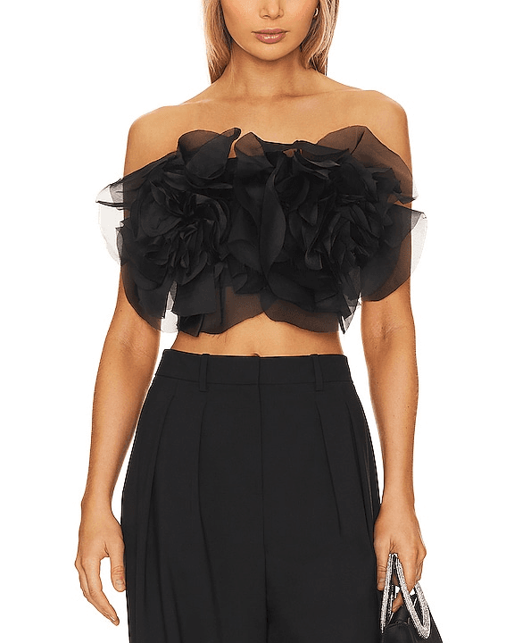 Fleurette Bustier In Black - Image 1