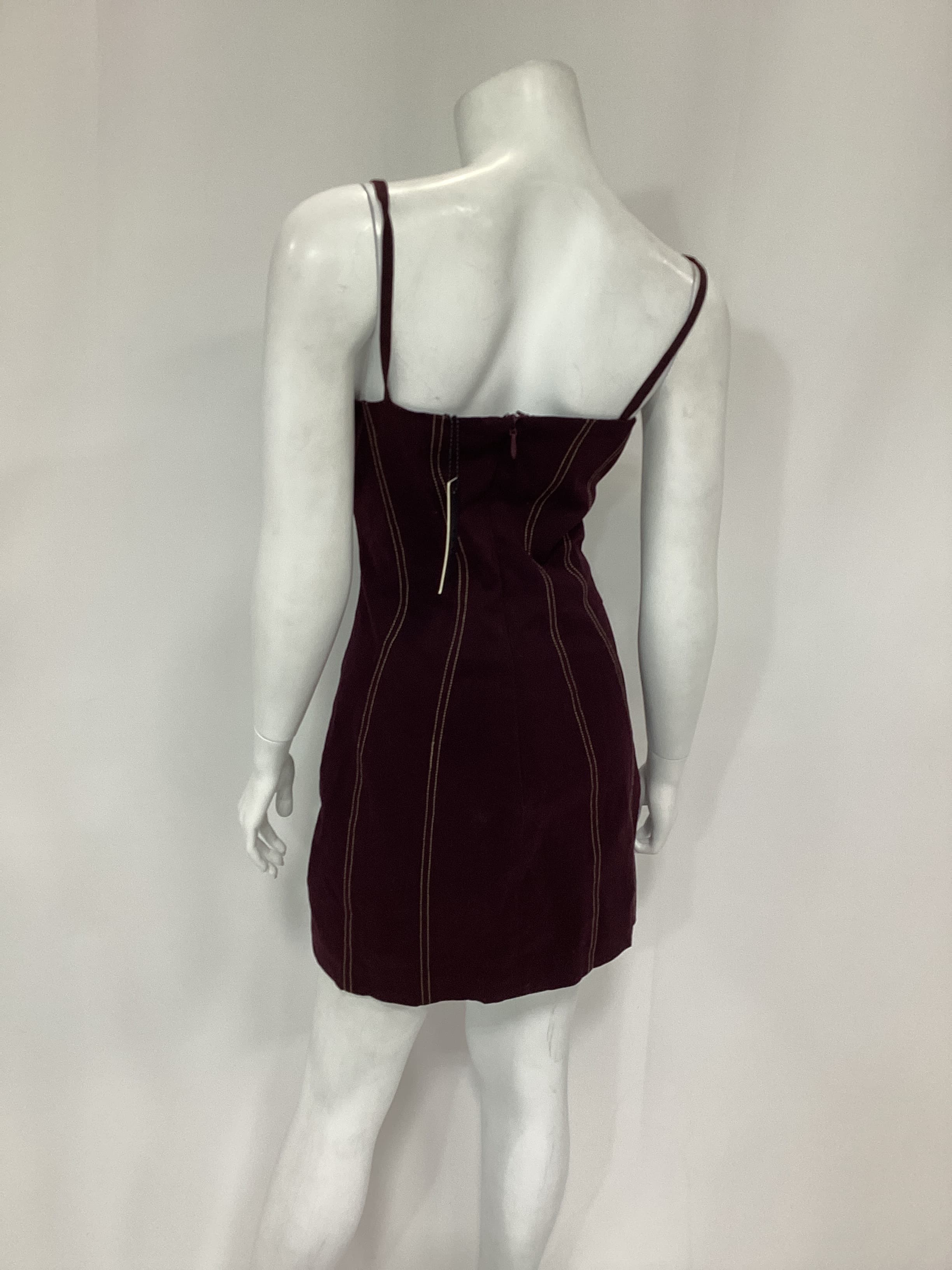 Dena Dress In Dark Plum - Image 2