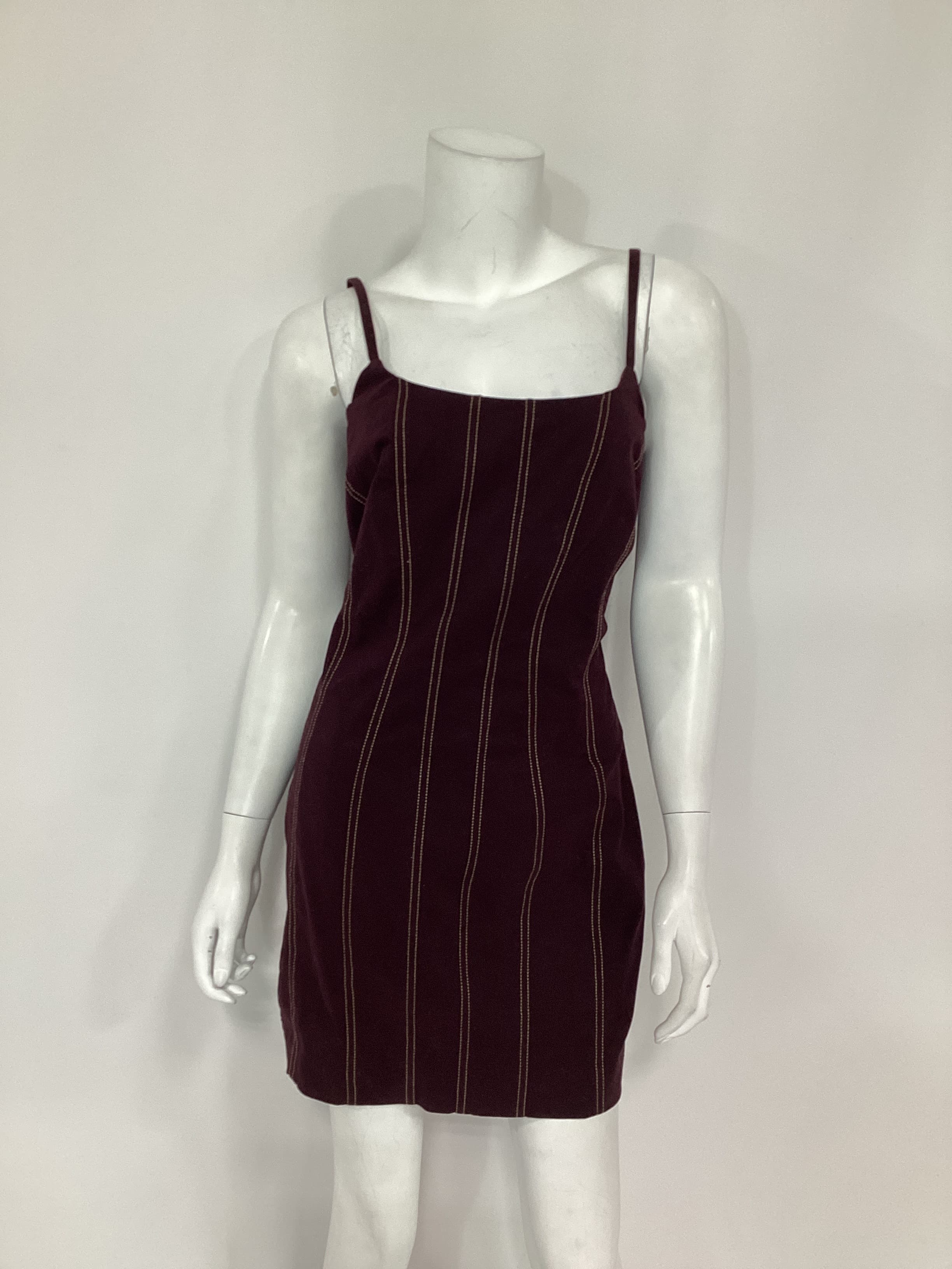 Dena Dress In Dark Plum - Image 3