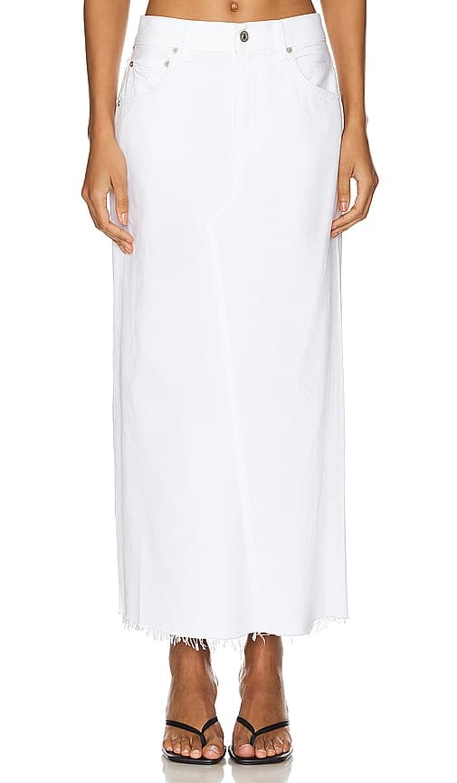 Circolo Reworked Maxi Skirt In Cannoli - Image 1