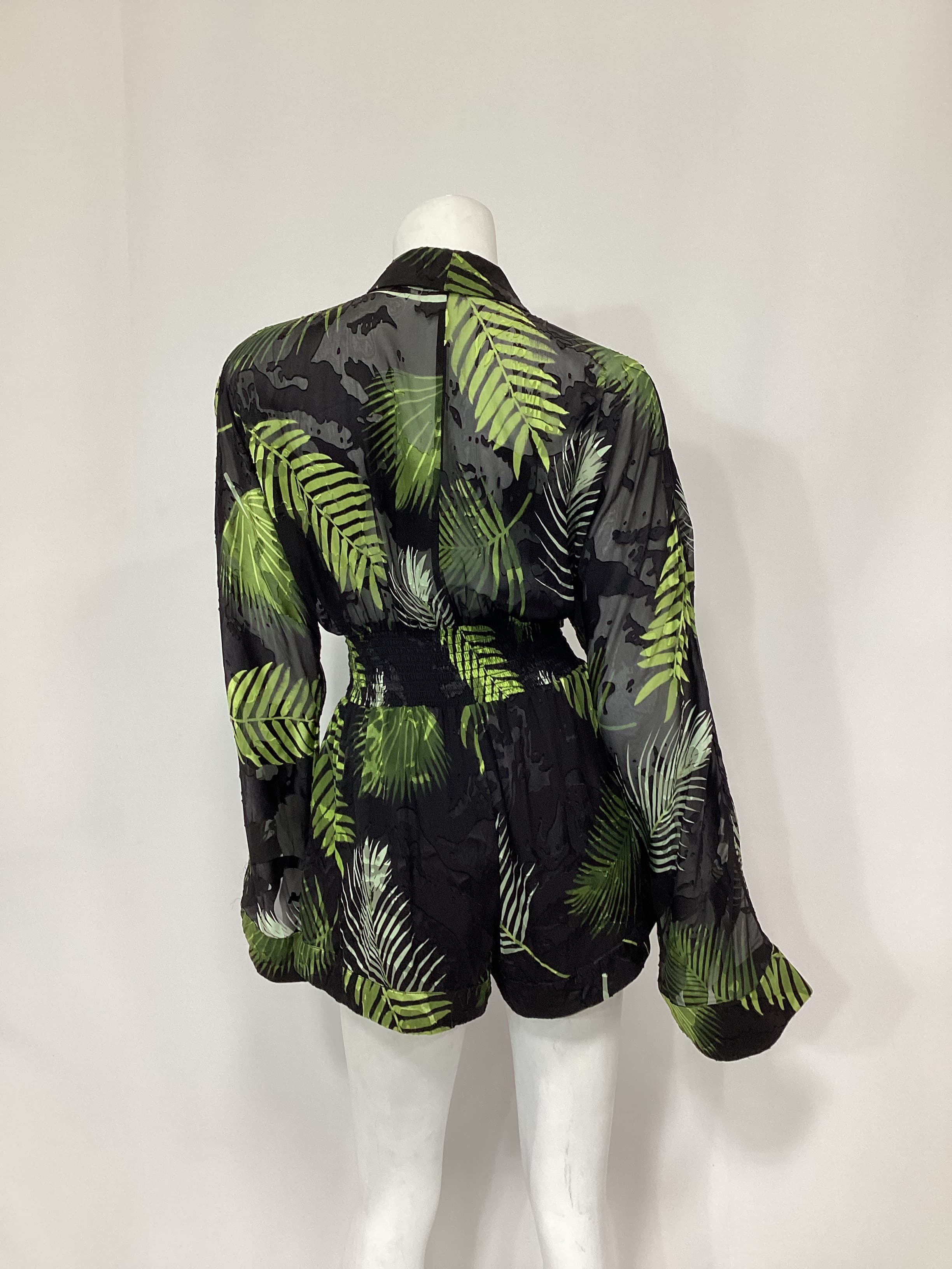 Amelia Romper In Black Palm - Image 3