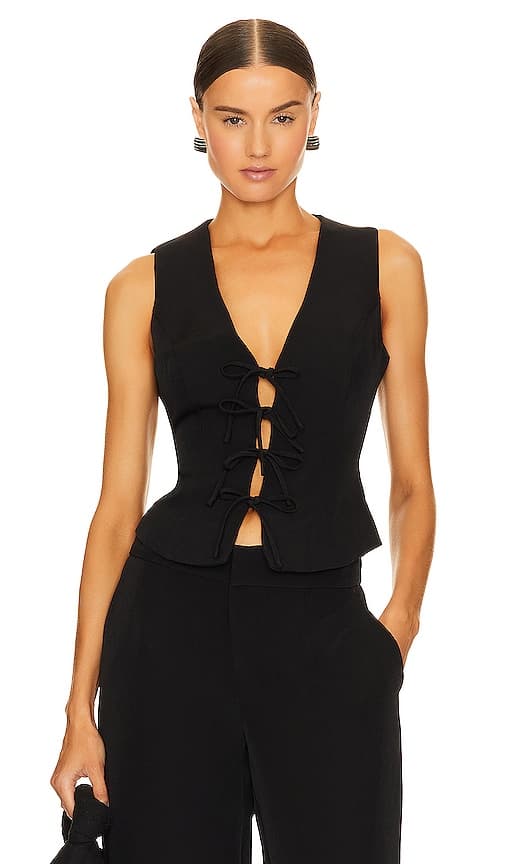 Cavalcade Top In Black - Image 1