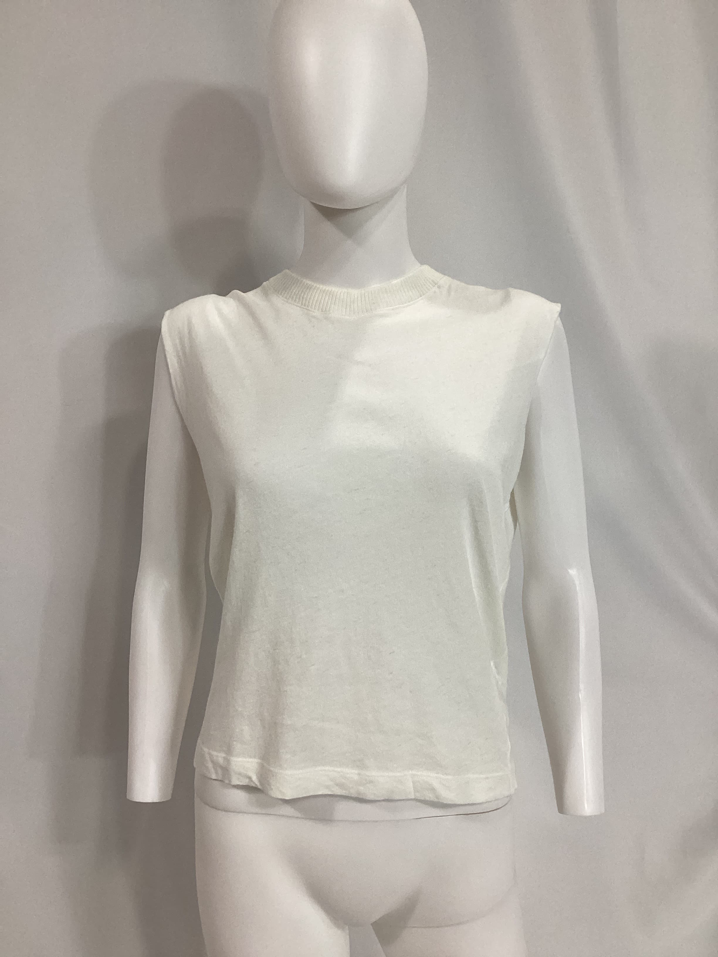 Cashmere Easy Vest In White - Image 2