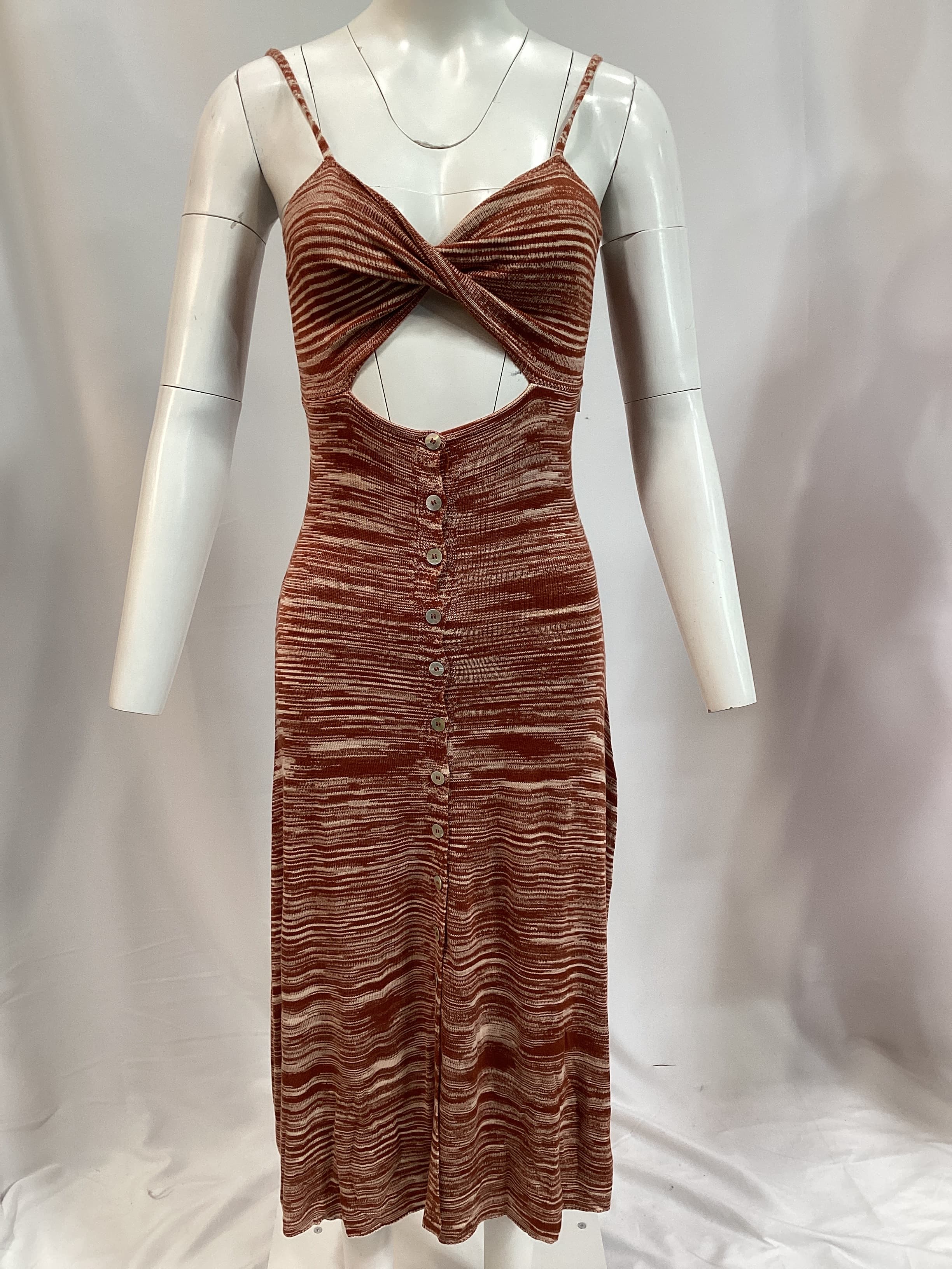 Isabela Midi Dress In Brown - Image 2