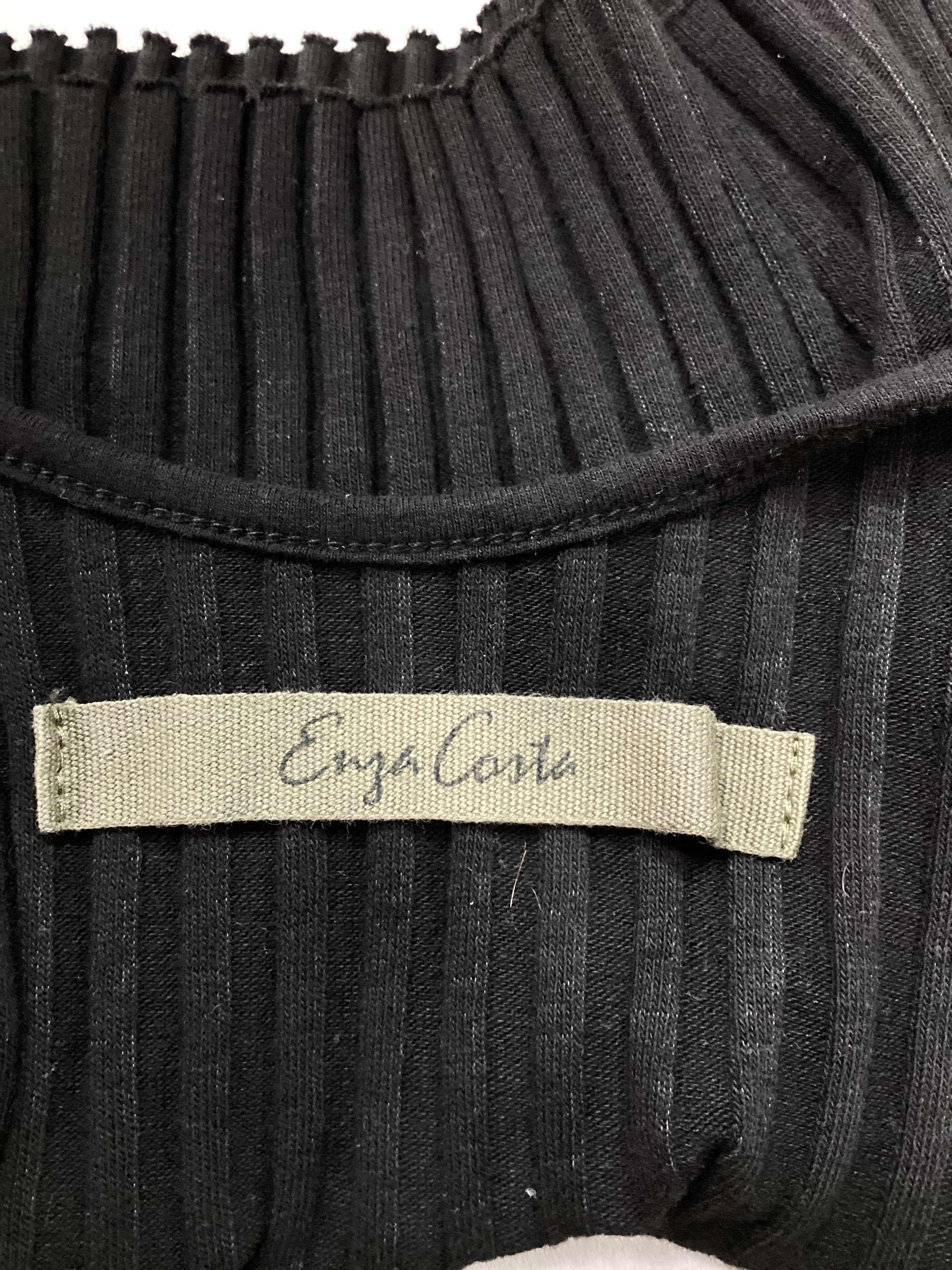 Cropped Scoop Tank In Black - Image 4