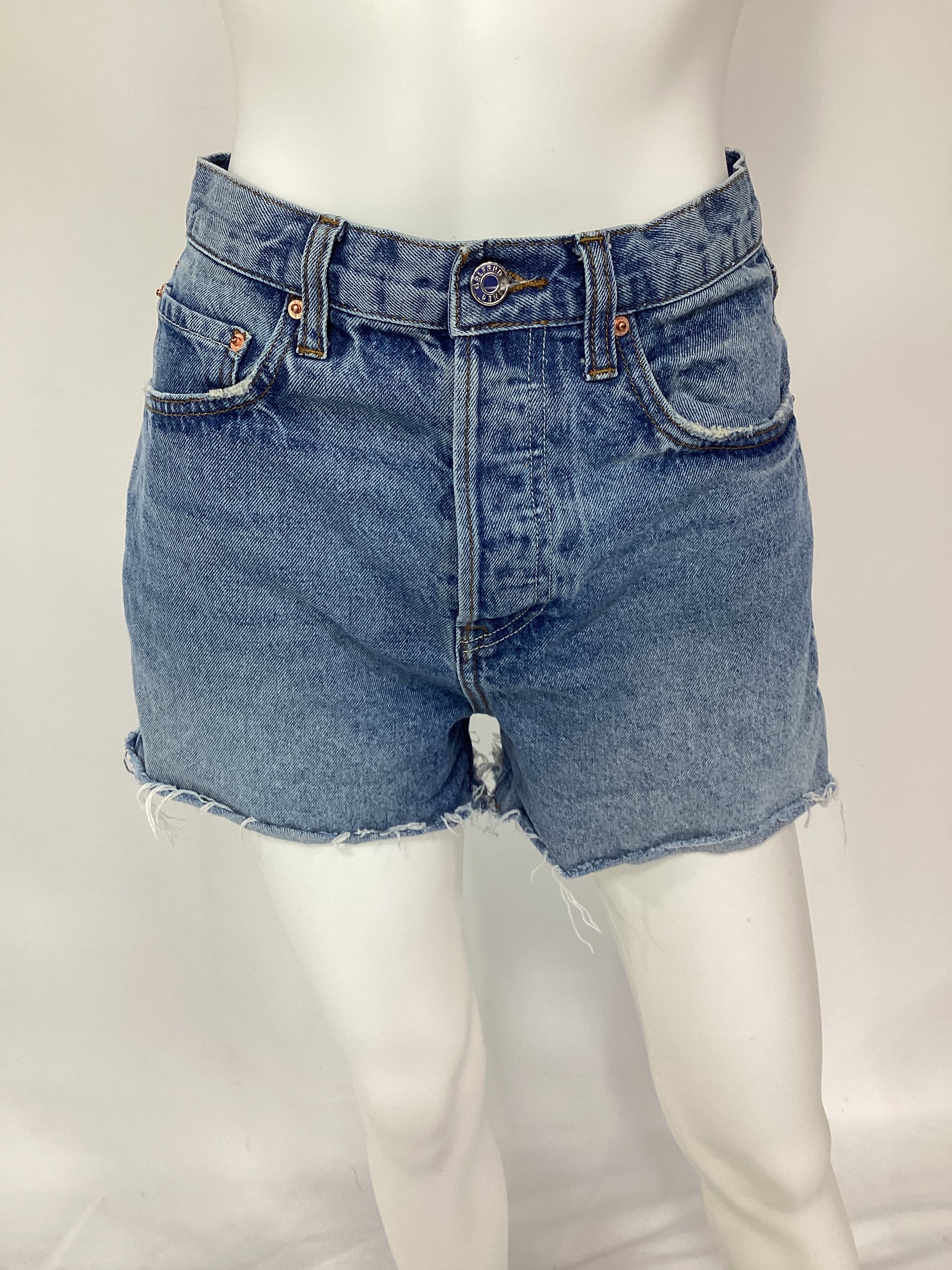 Jules Super High Rise Vintage Short In Wave Hill - Image 3