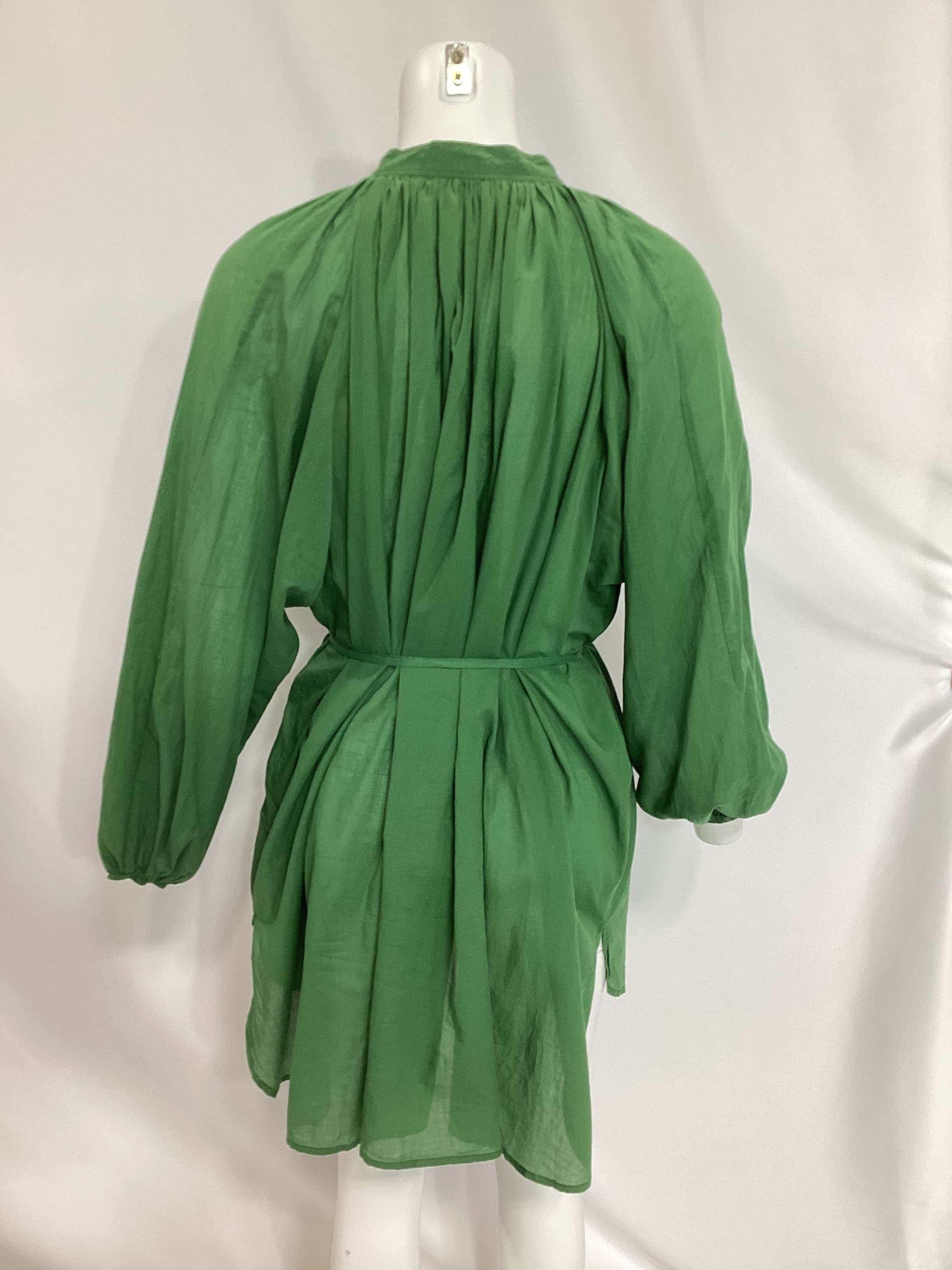 Lucita Smock Dress In Dark Green - Image 4
