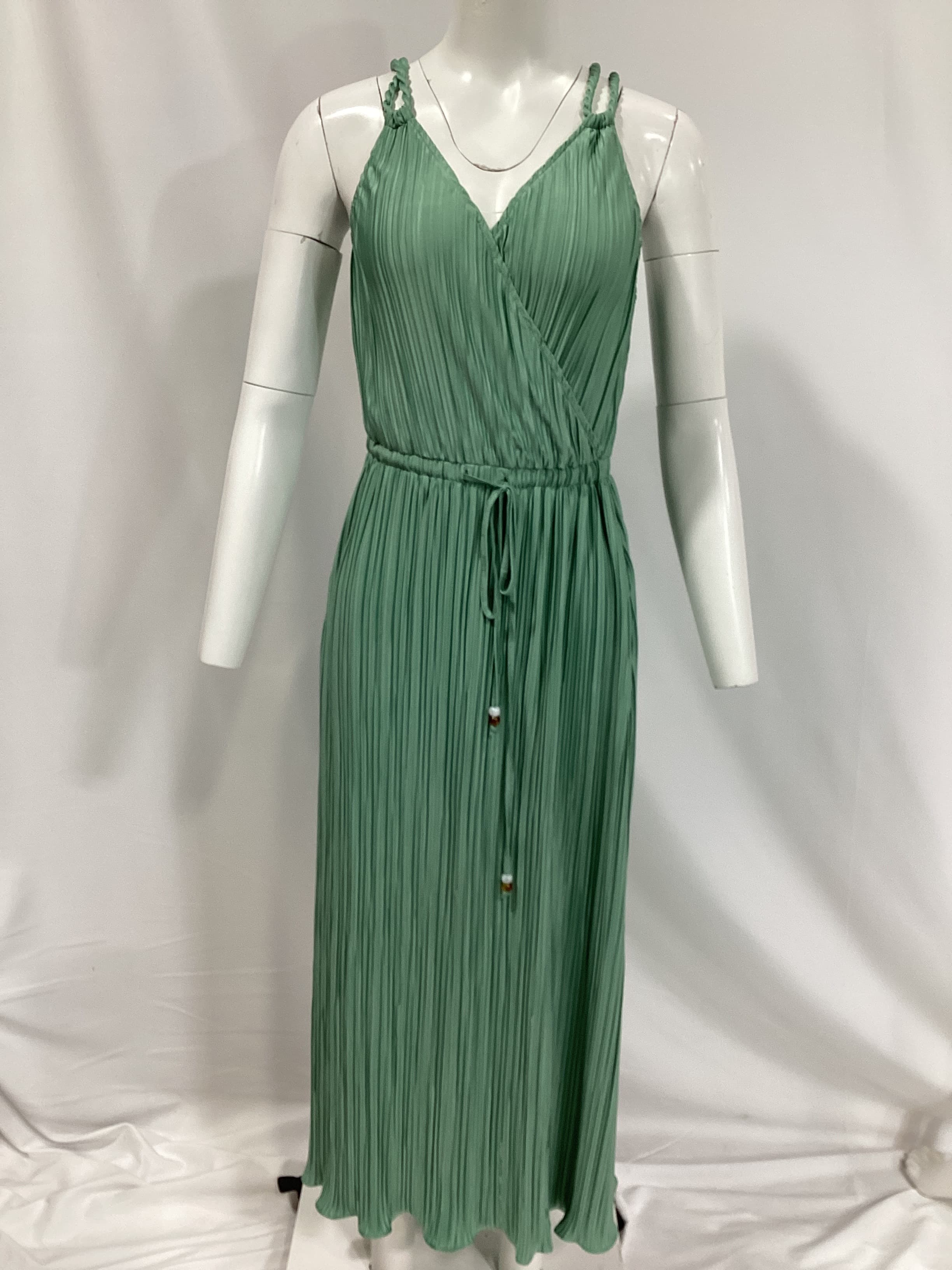 Zelda Dress In Jade - Image 3