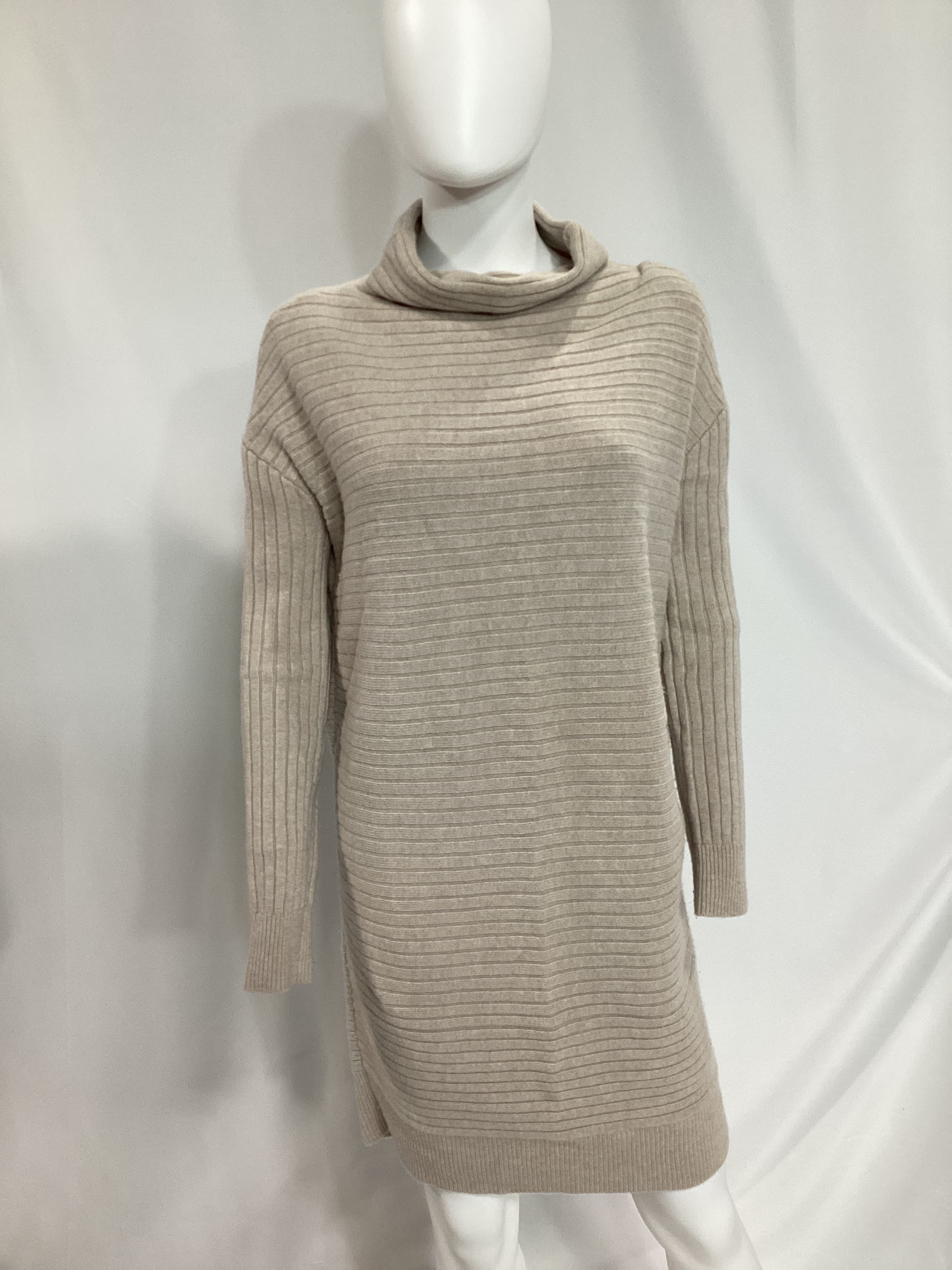 The Kendall Sweater Dress In Oat Melange - Image 4