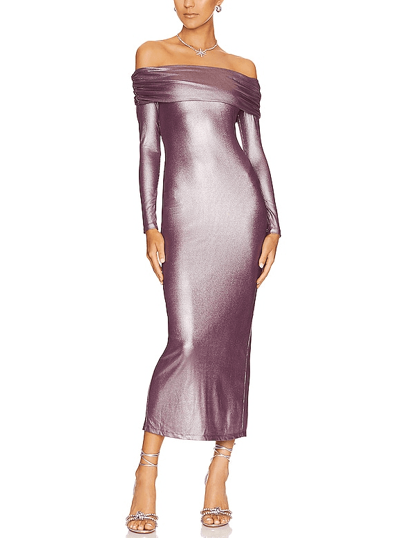 House Of Harlow 1960 X Revolve Laurine Dress In Burgundy - Image 1
