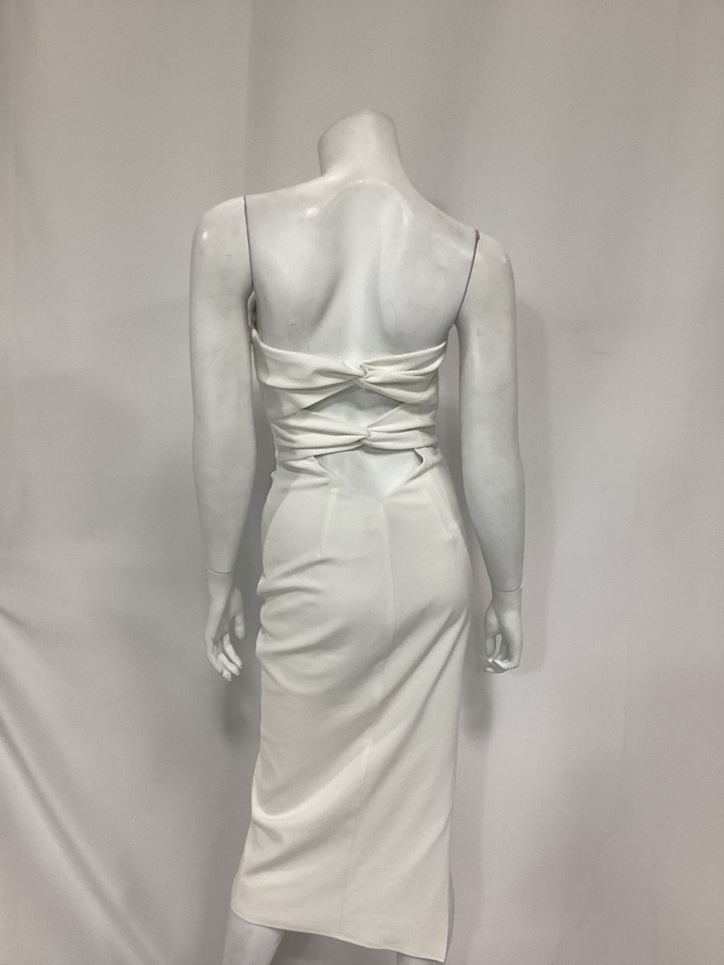 Ashun Dress In Ivory - Image 2