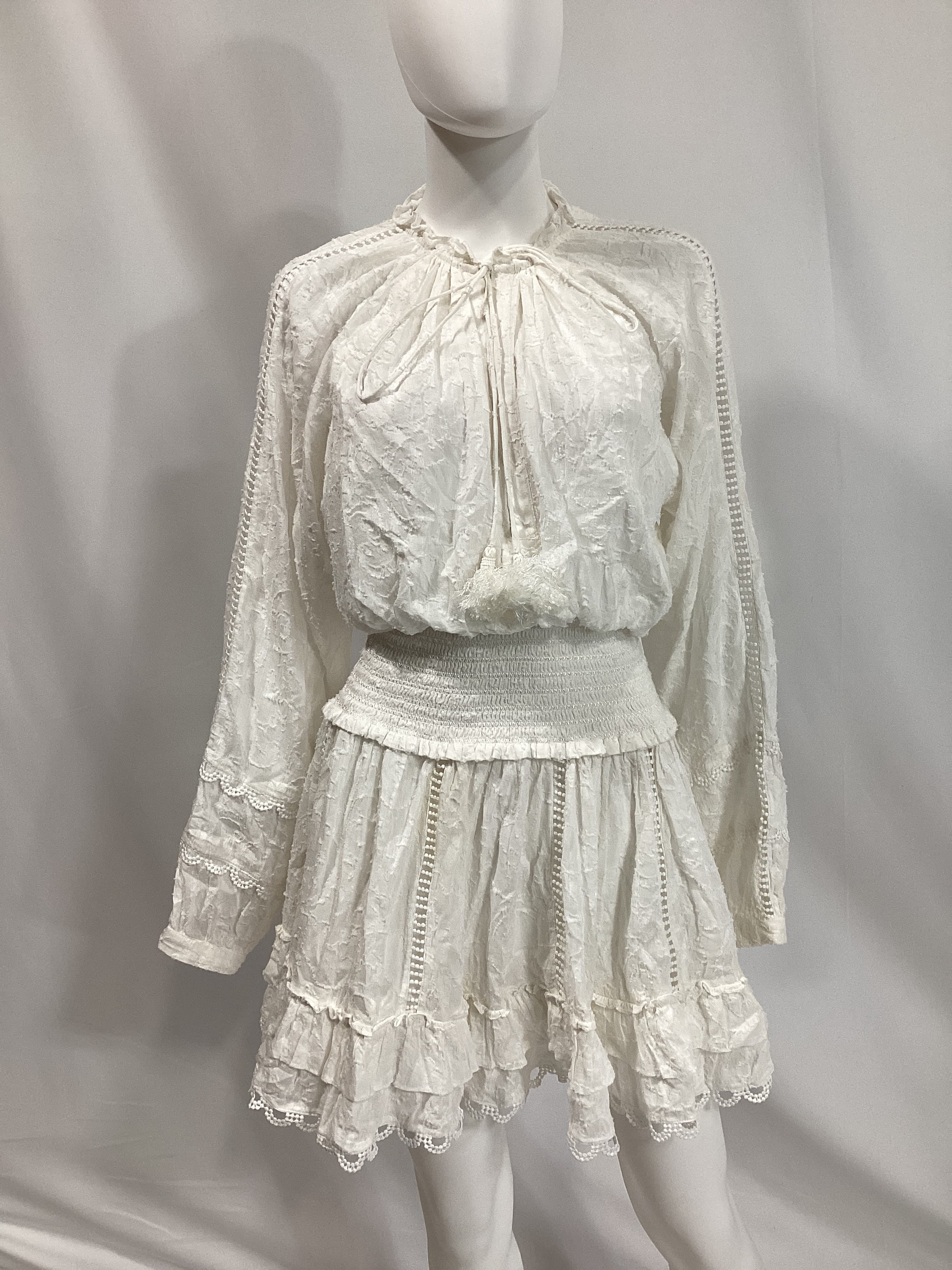 Hemant And Nandita X Revolve Mavi Mini Dress In White - Image 3