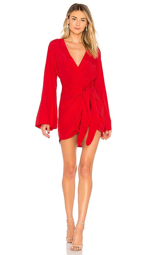 The Janeiro Mini Dress In Red - Image 1