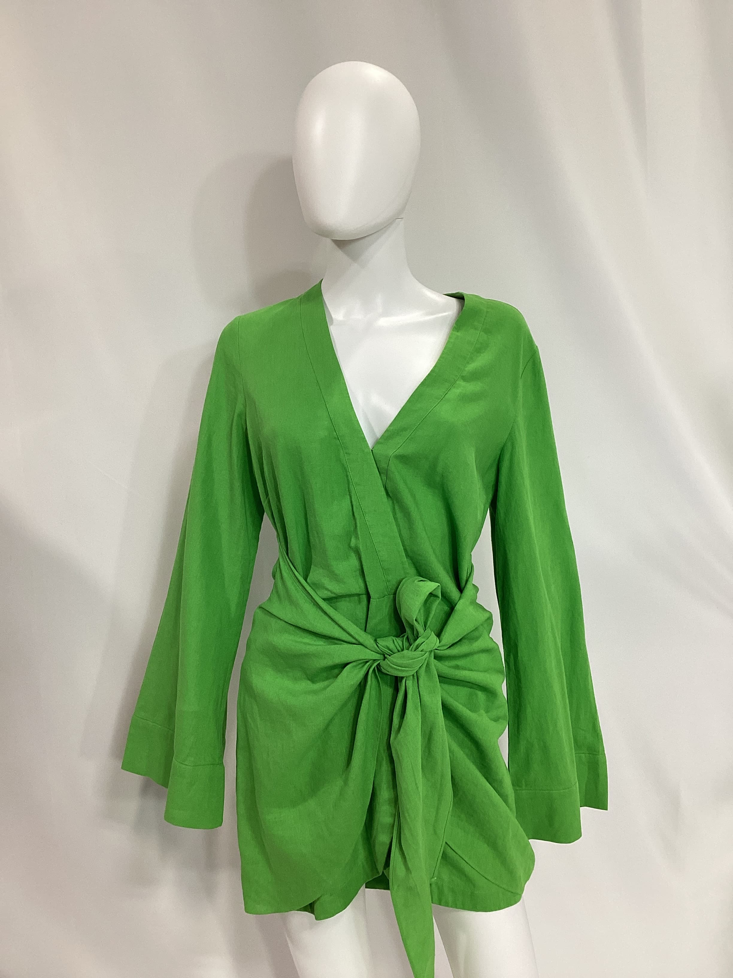The Janeiro Mini Dress In Lime - Image 2