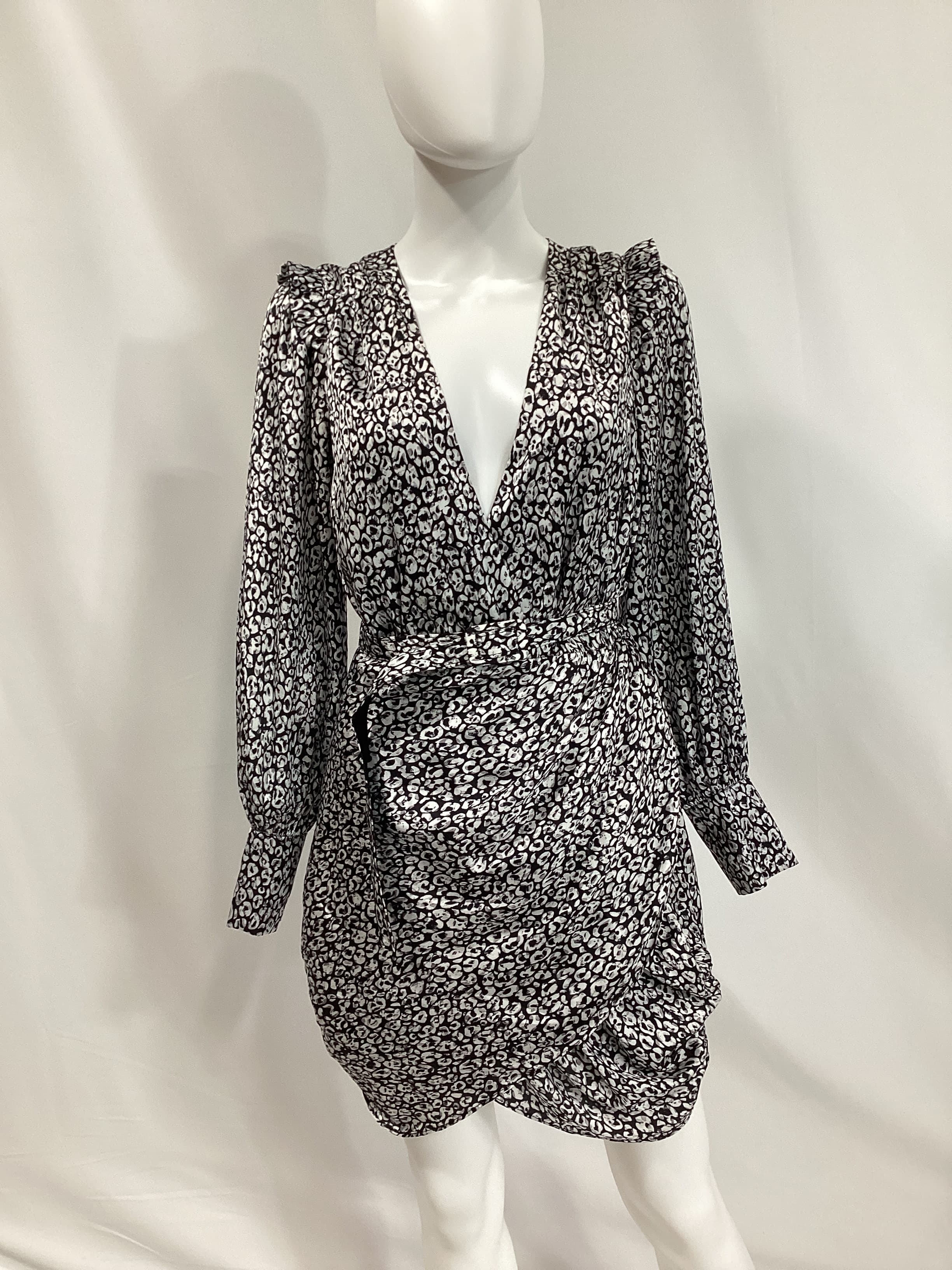 The Joyce Mini Dress In Abstract Cheetah - Image 2
