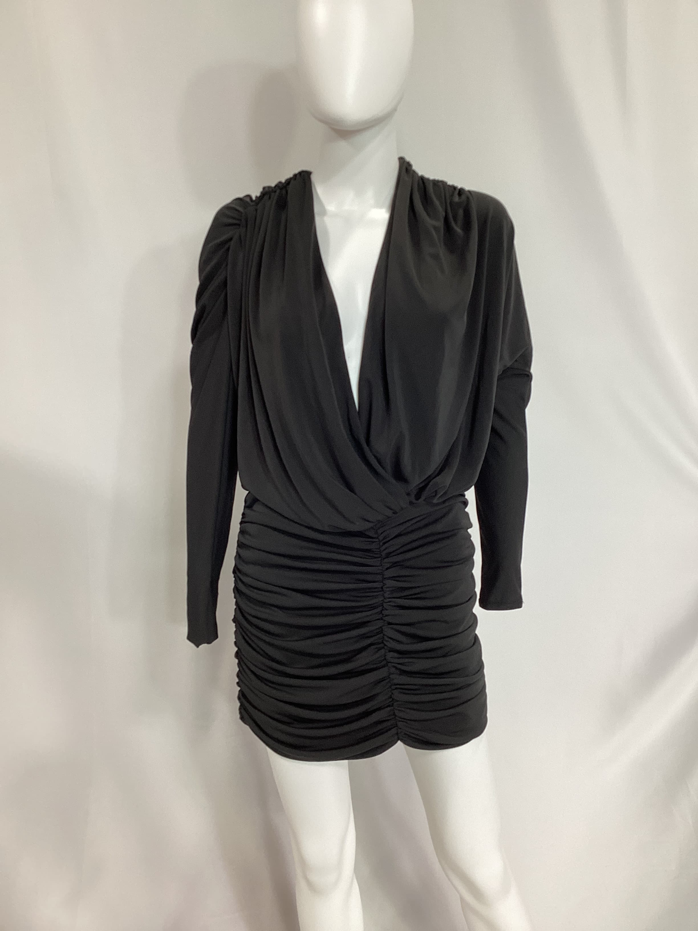 Blake Mini Dress In Black - Image 4