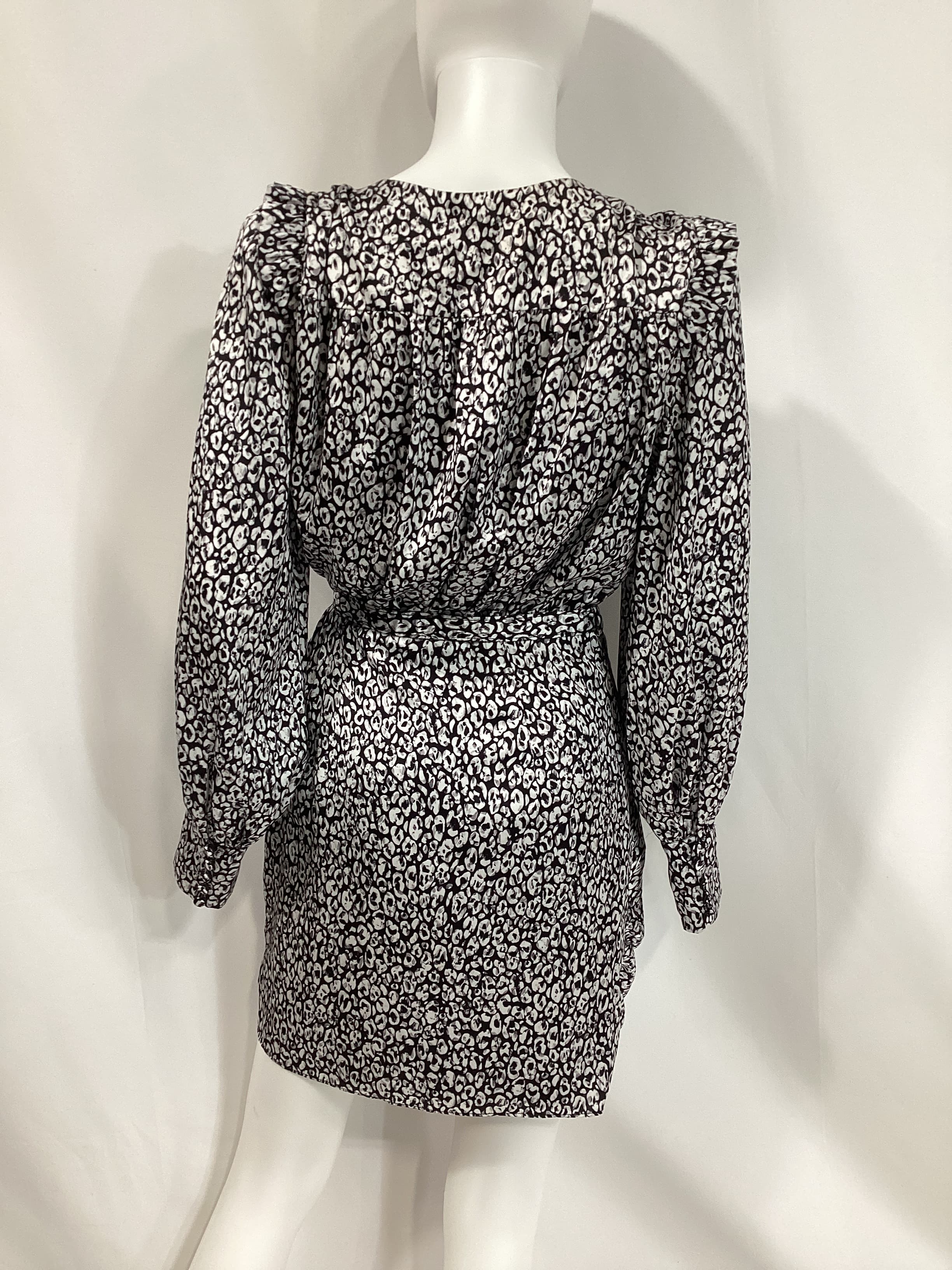 The Joyce Mini Dress In Abstract Cheetah - Image 3