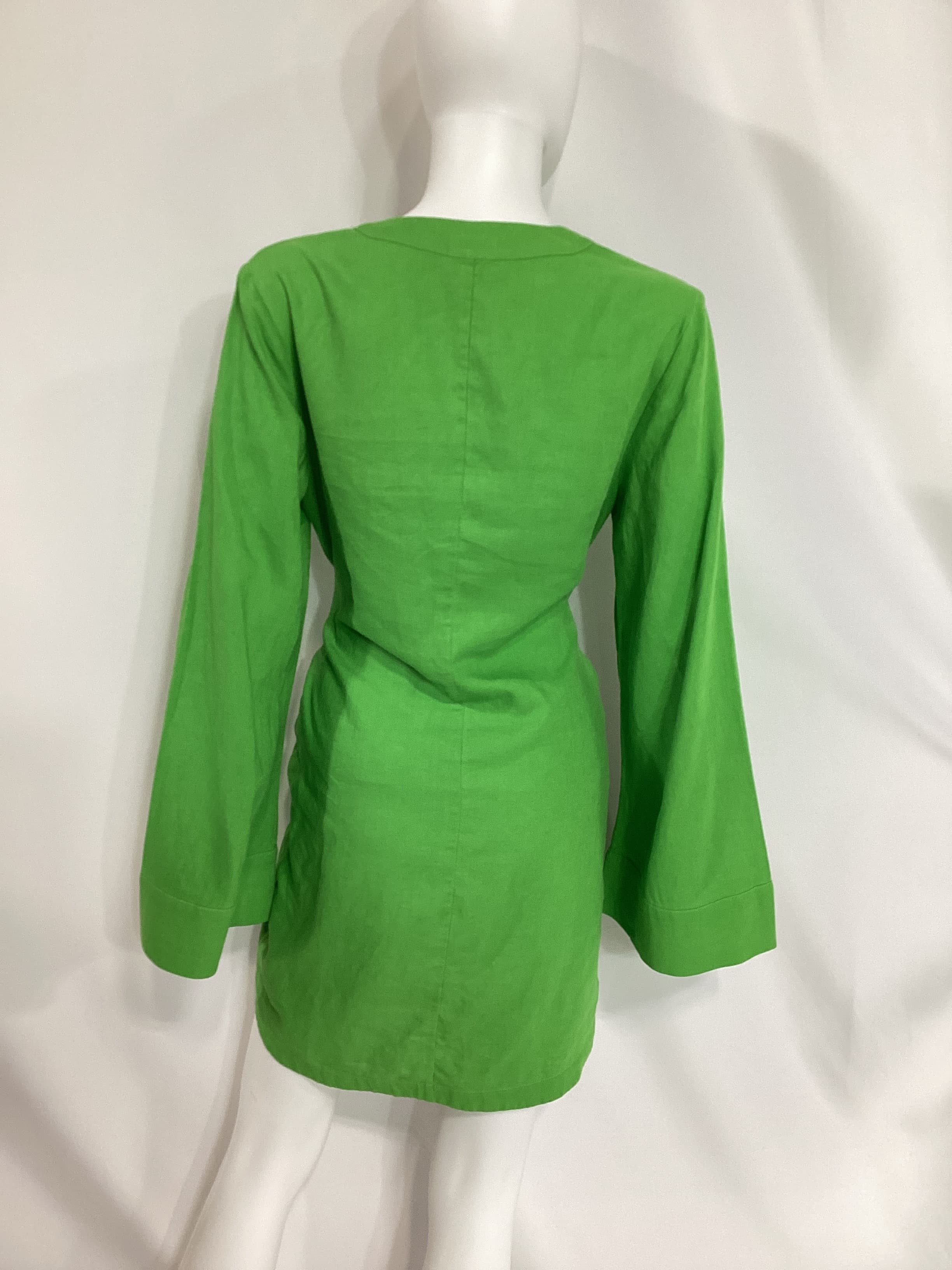 The Janeiro Mini Dress In Lime - Image 3