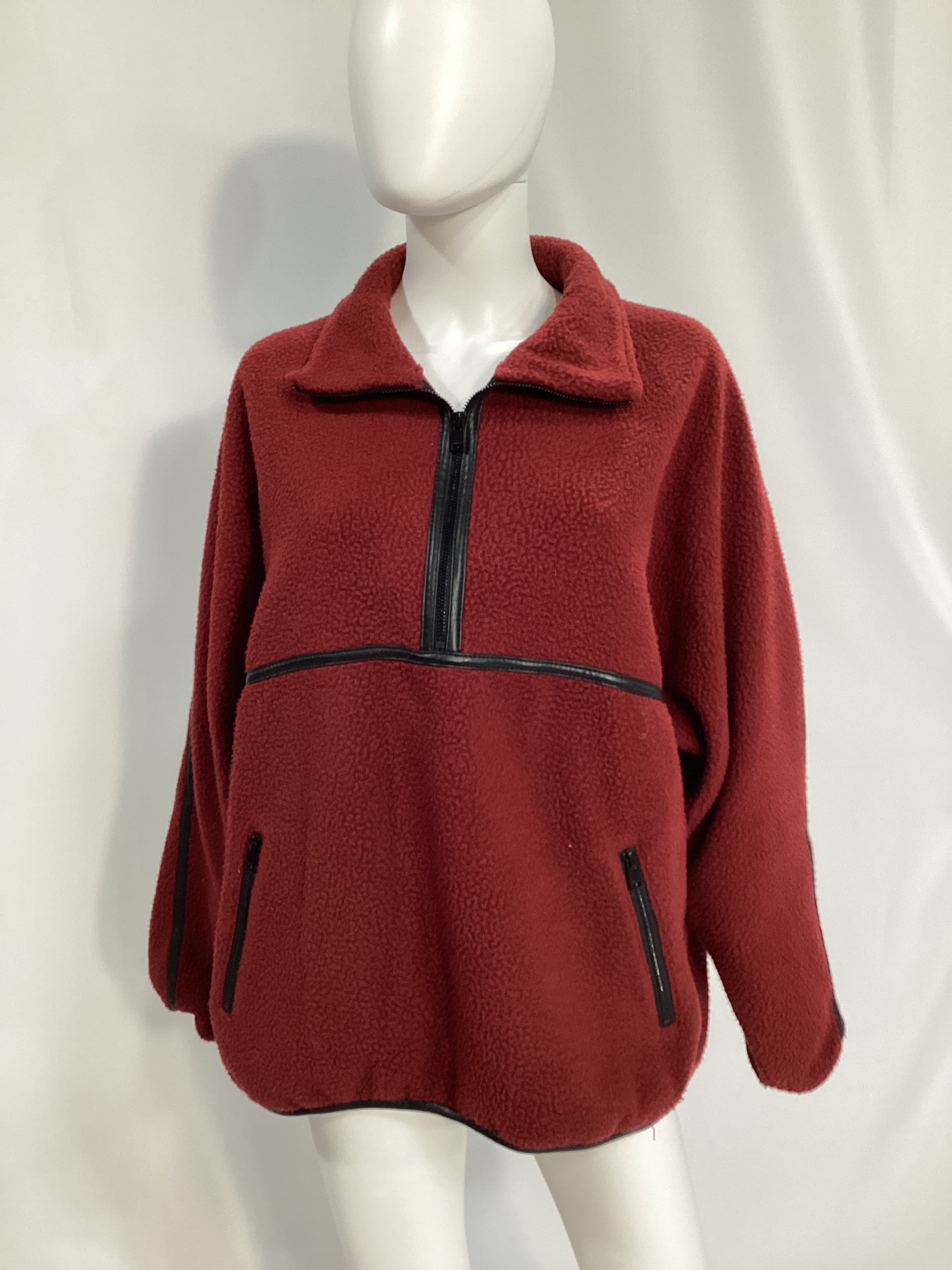 Helsa Fleece Jacket In Syrah - Image 3