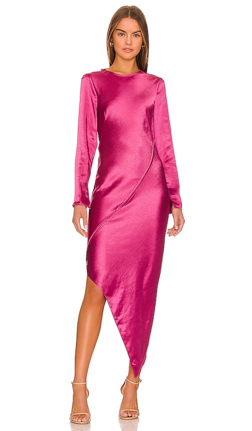 Simone Dress In Cranberry - Image 1