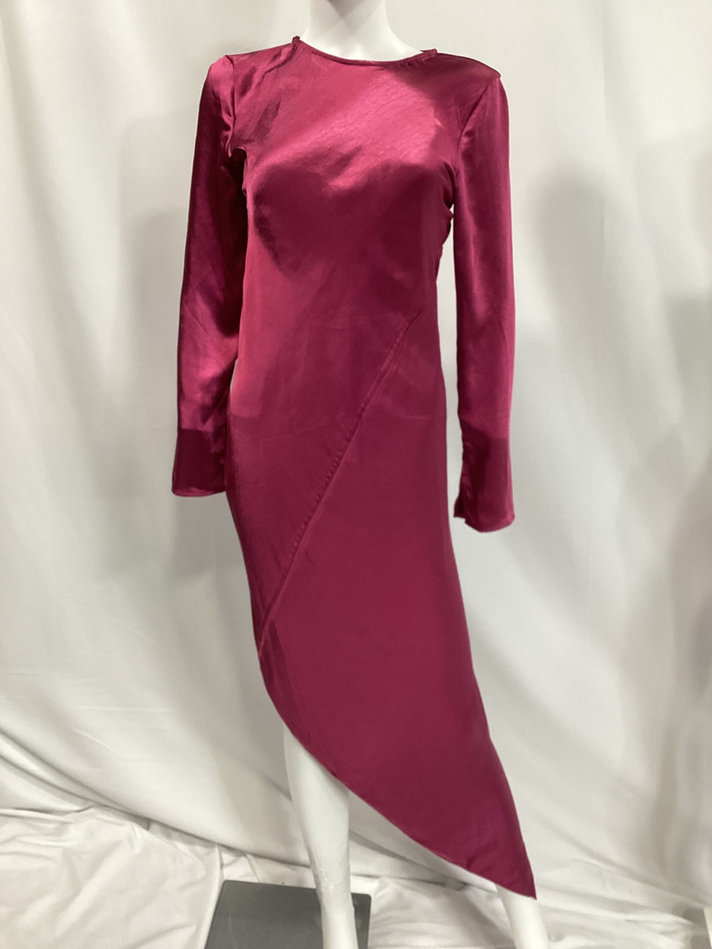Simone Dress In Cranberry - Image 3