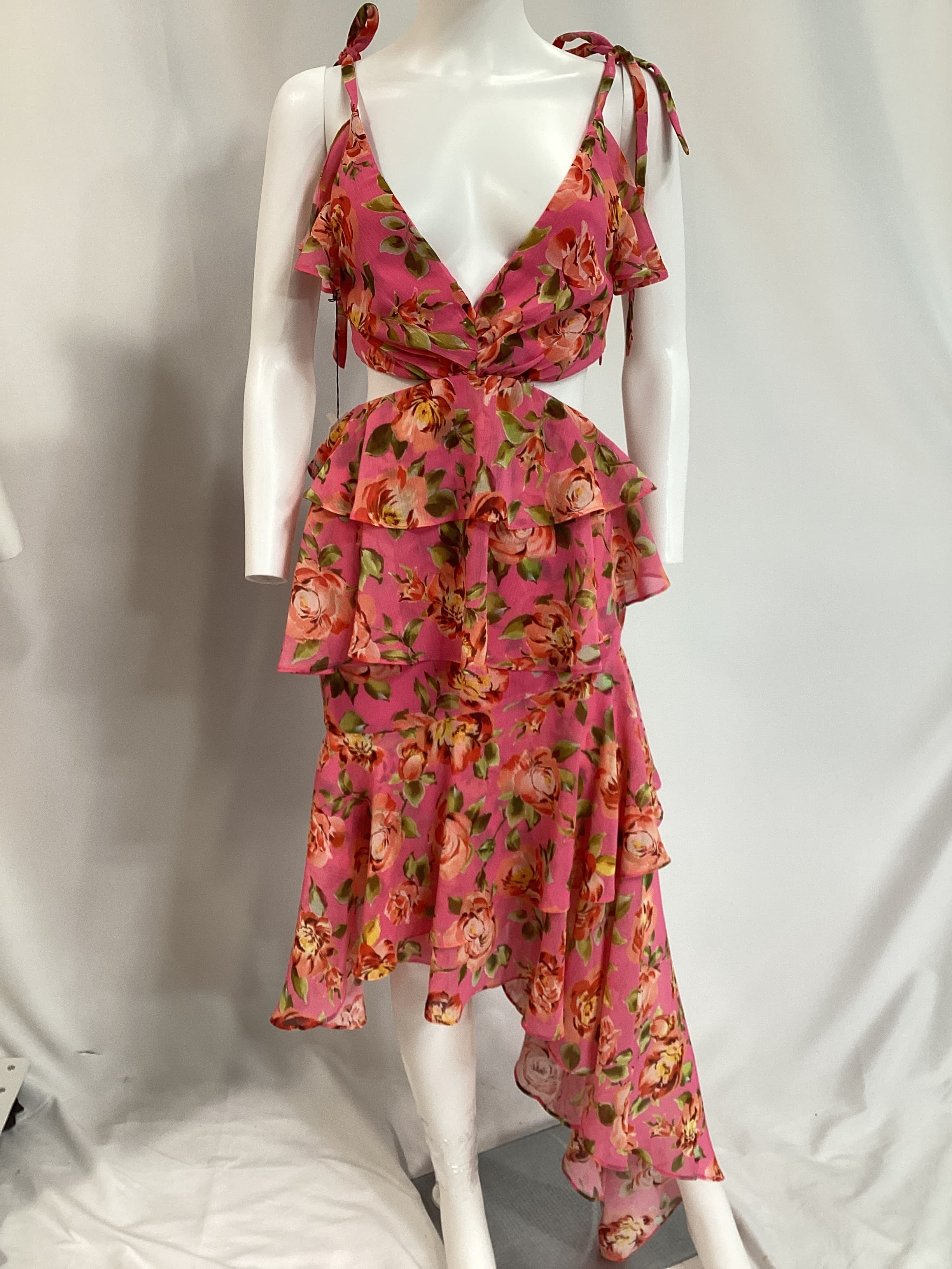 Paloma Gown In Pink Sangria Sunset - Image 3