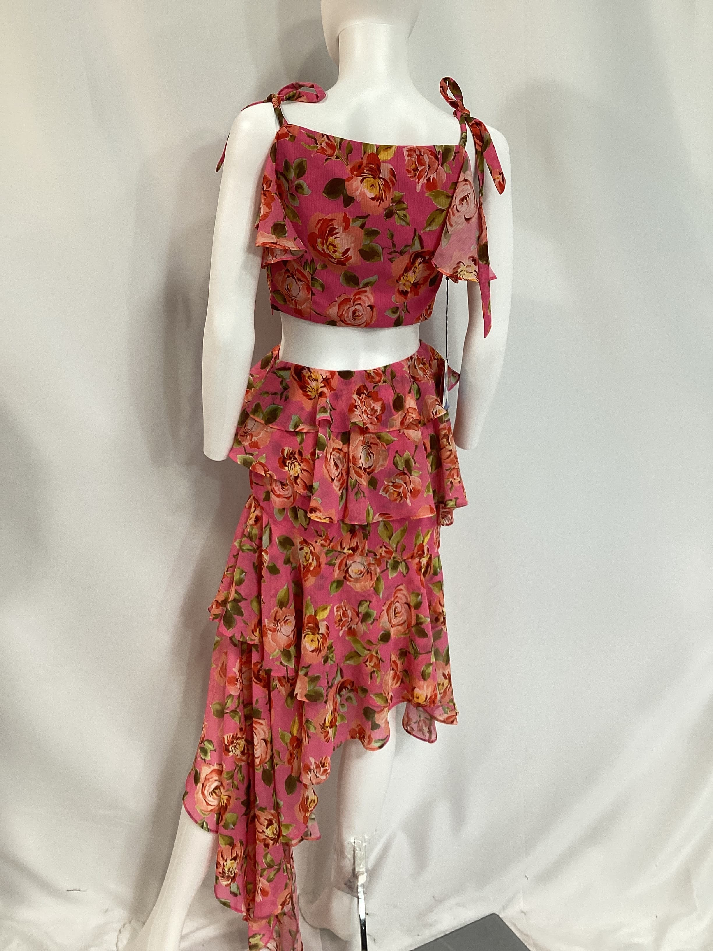 Paloma Gown In Pink Sangria Sunset - Image 2