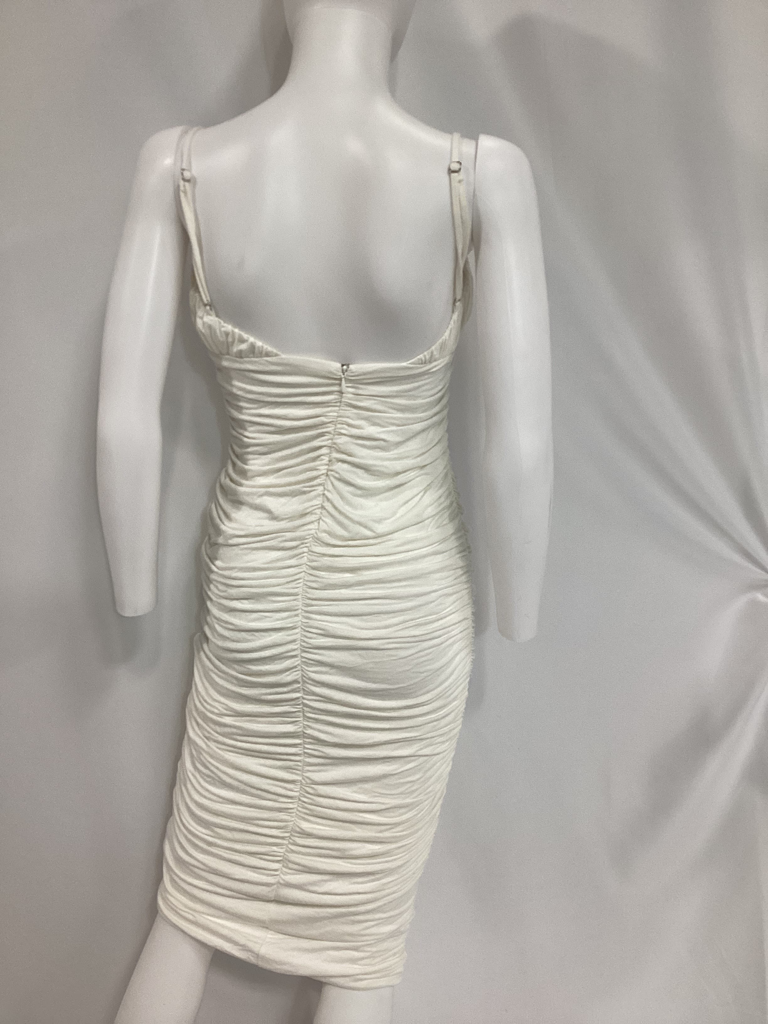 Emma Midi Dress In White - Image 3