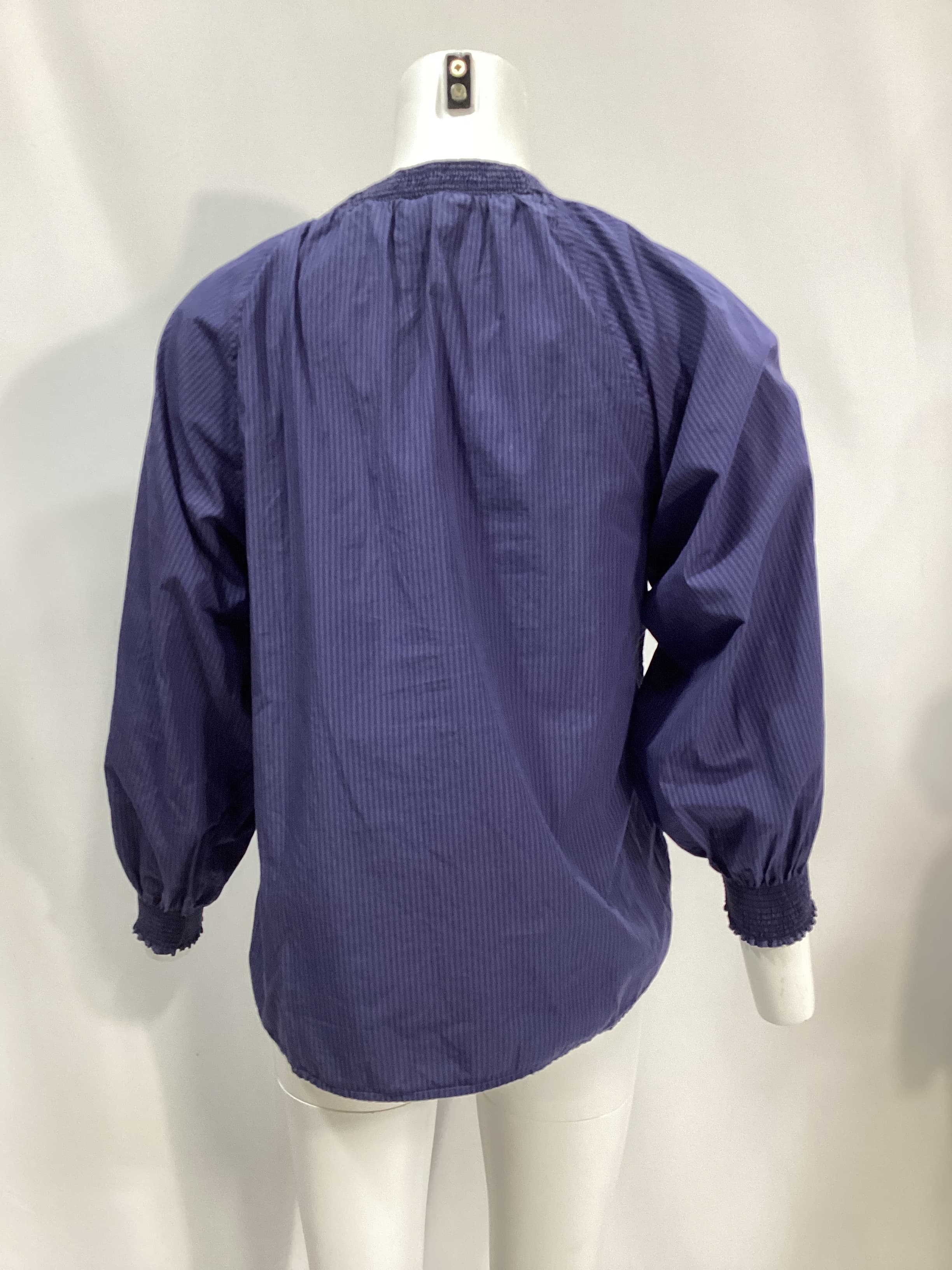 Estelle Peasant Blouse In Shadow Stripe - Image 2