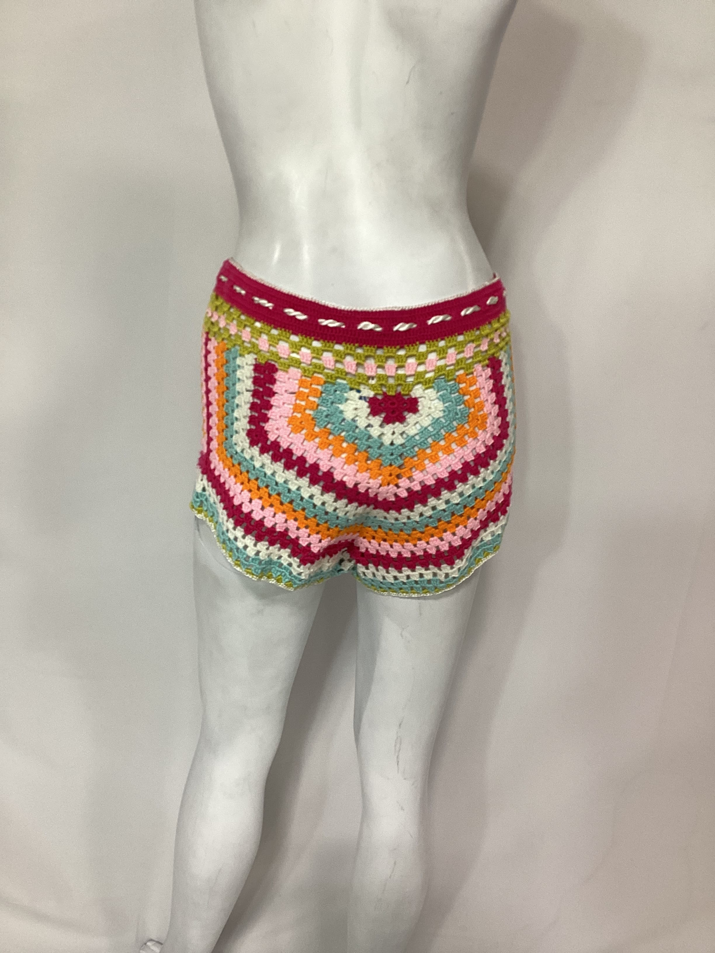 Crochet Shorts In Multi - Image 3