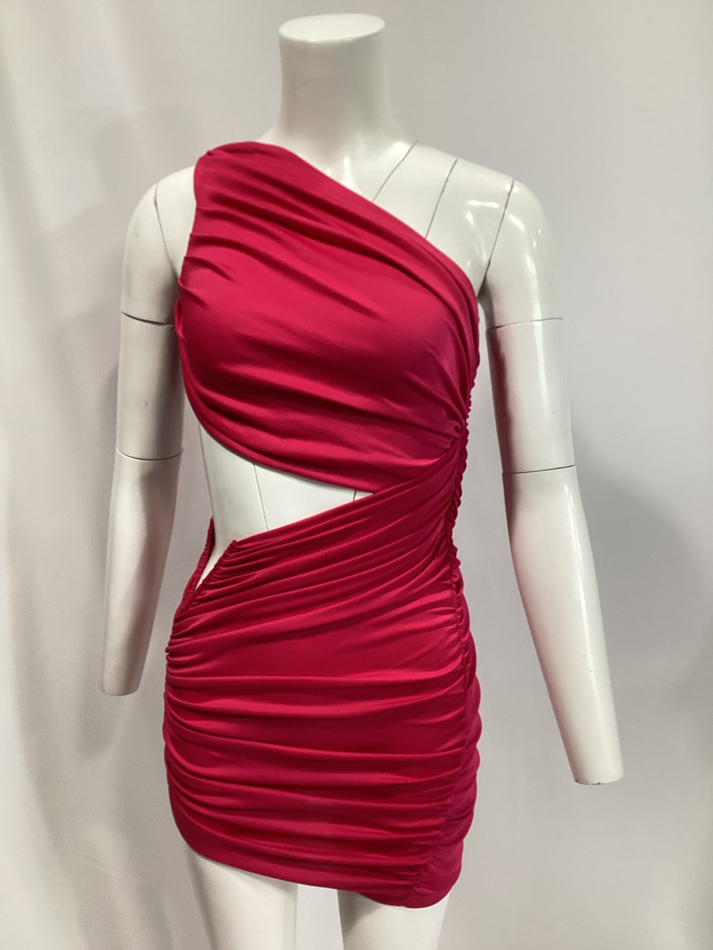 Michael Costello X Revolve Ulla Mini Dress In Hot Pink - Image 2