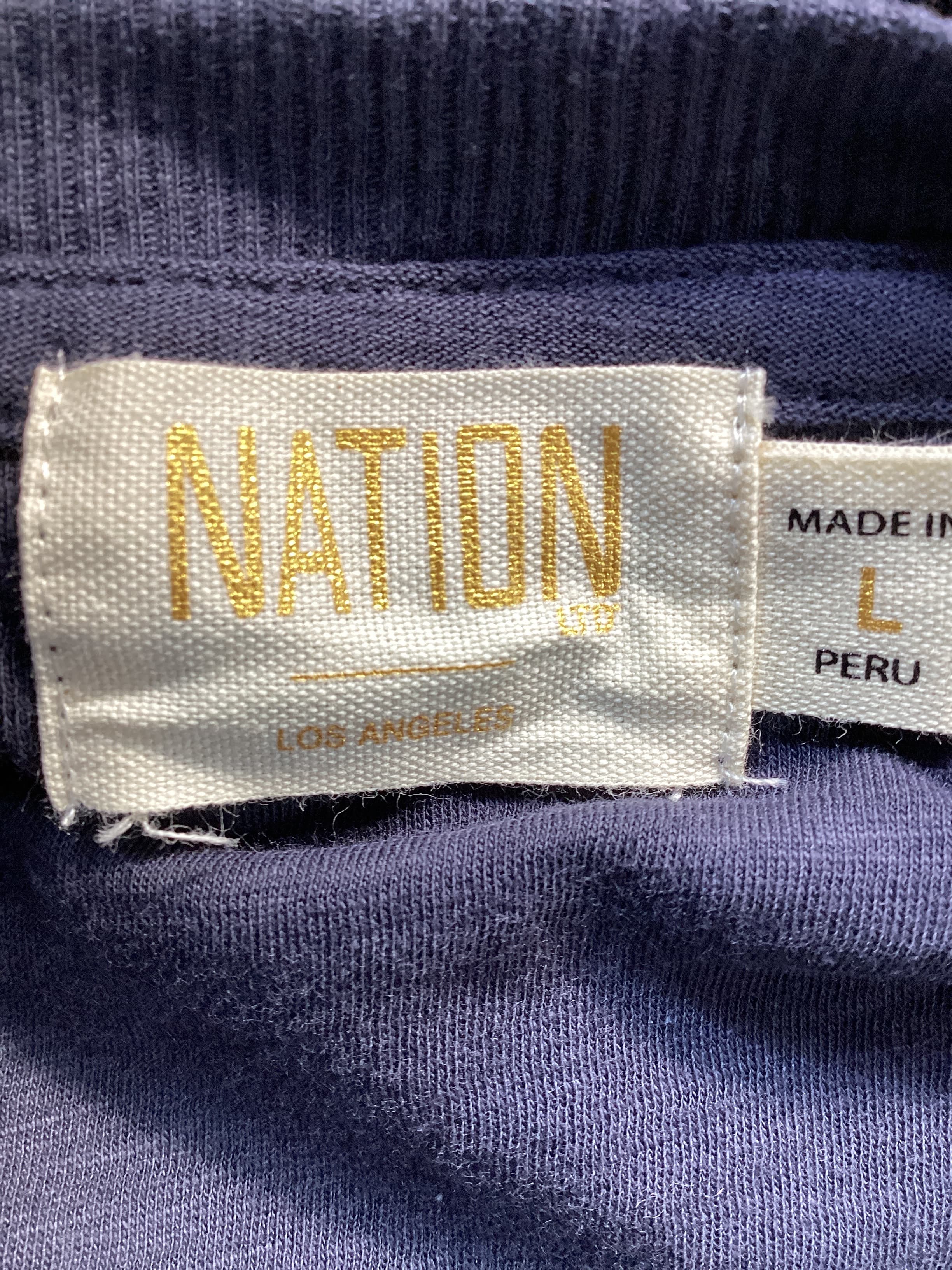 Rooney Pintucked Yoke Tee In It's Navy - Image 4